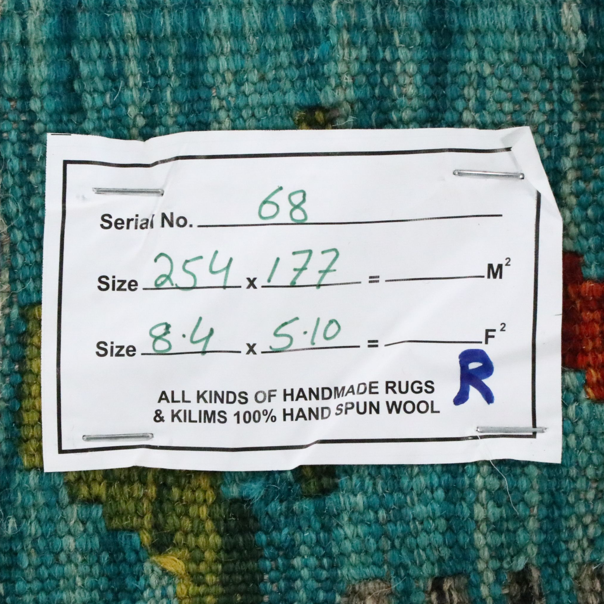 5'6 x 8'6 Handwoven Pakistani Kilim Area Rug