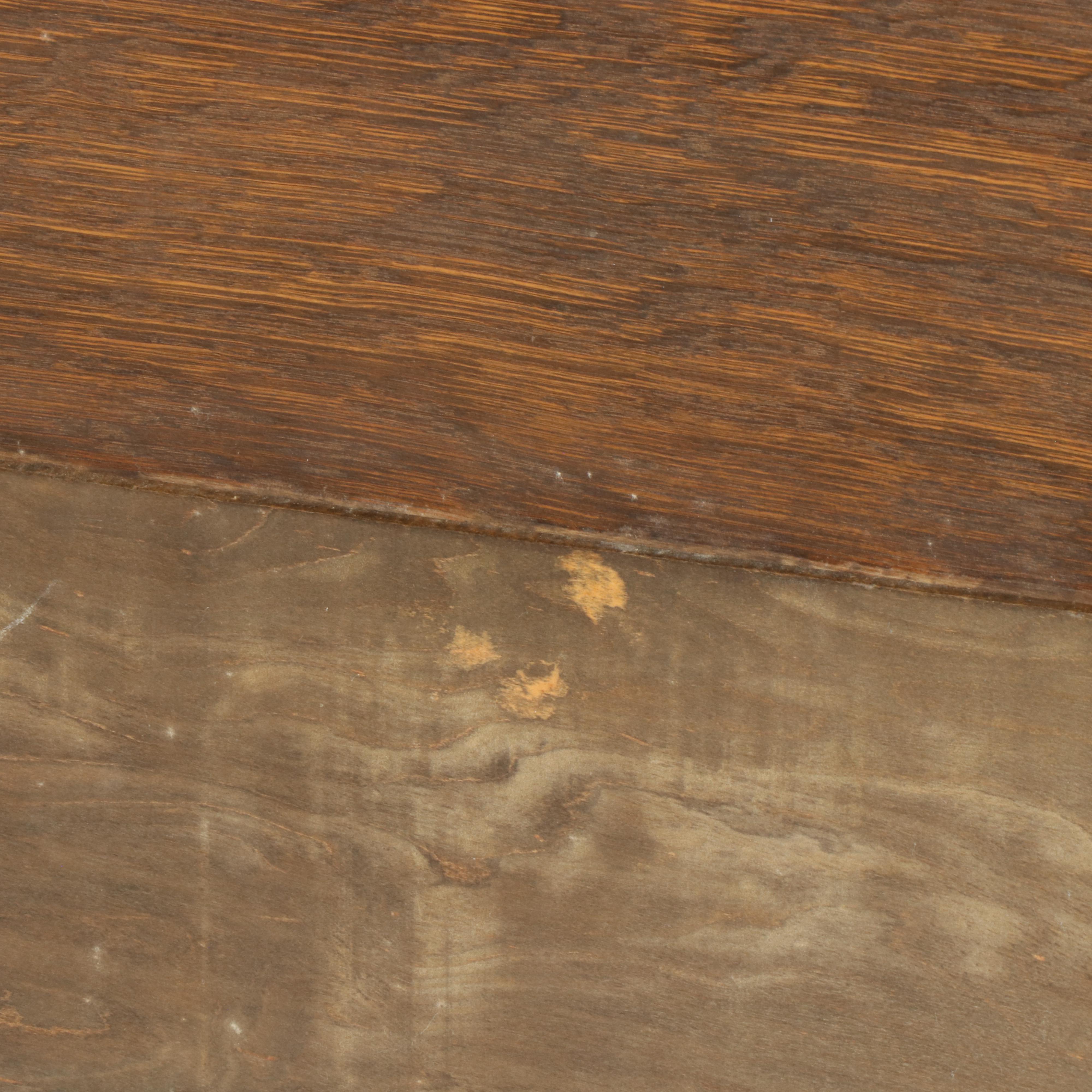 Victorian Tiger Oak Full Size Sleigh Bed, Late 19th/ Early 20th Century