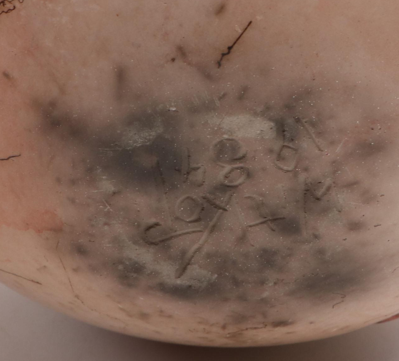 Mary Witkop Southwestern Serpent and Lizard Horse Hair Raku Ceramic Vases