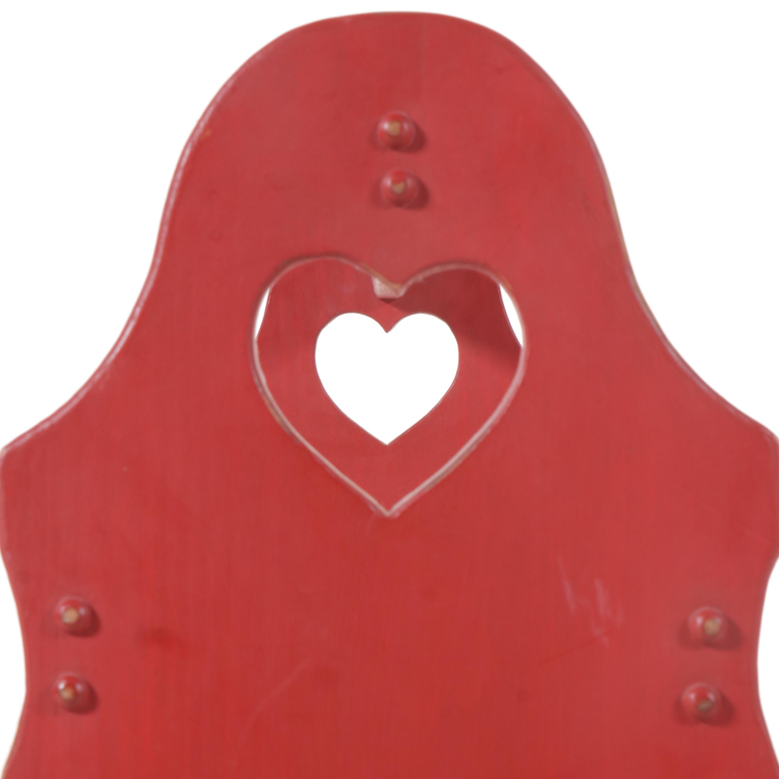 Primitive Style Painted Wood Quilt Rack