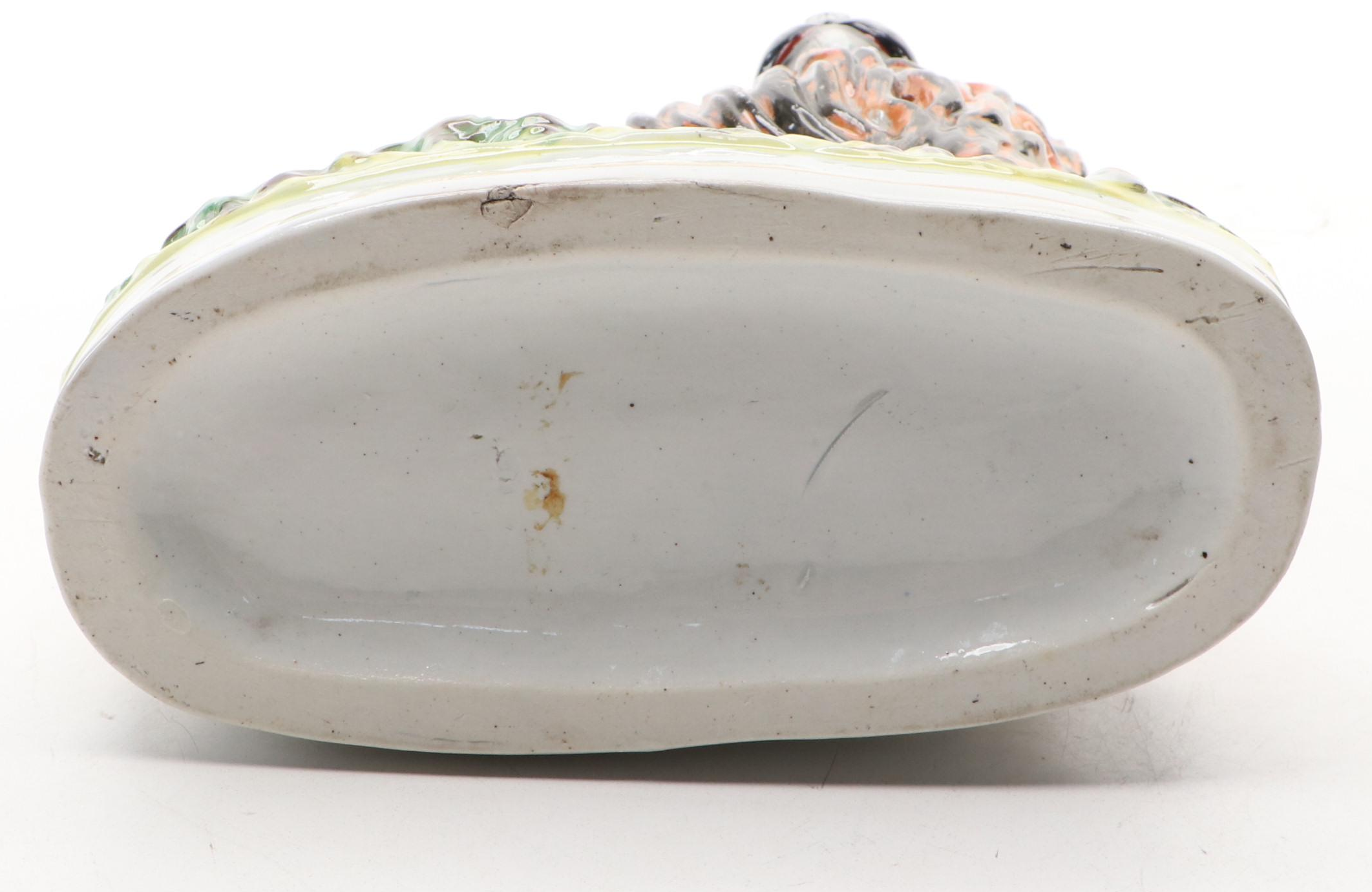 Staffordshire Lion and Lamb Figure, Mid to Late 19th Century