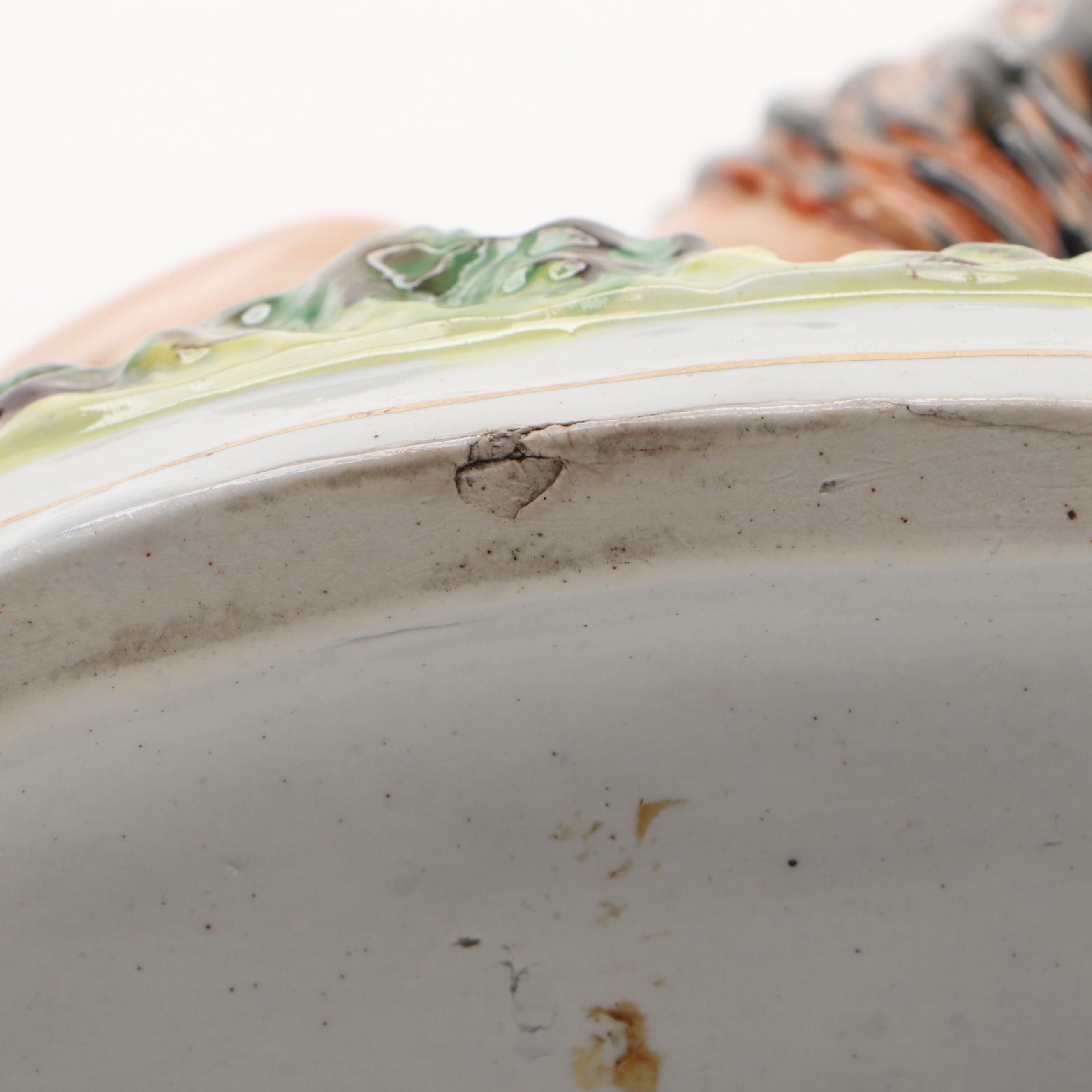 Staffordshire Lion and Lamb Figure, Mid to Late 19th Century