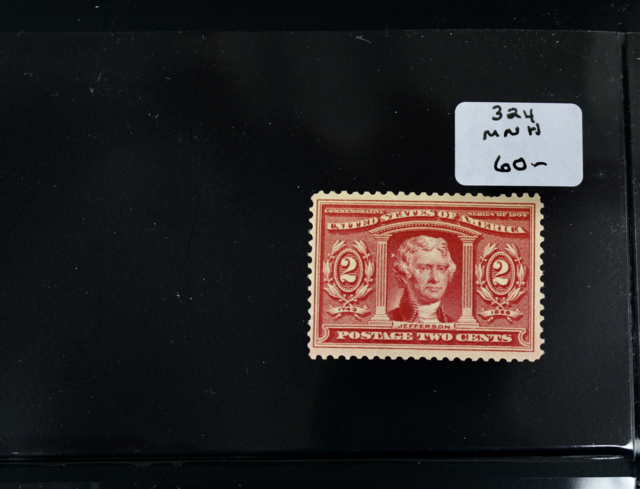 Eight Mint Condition Early U.S. Postage Stamps, Scott 323 to 330