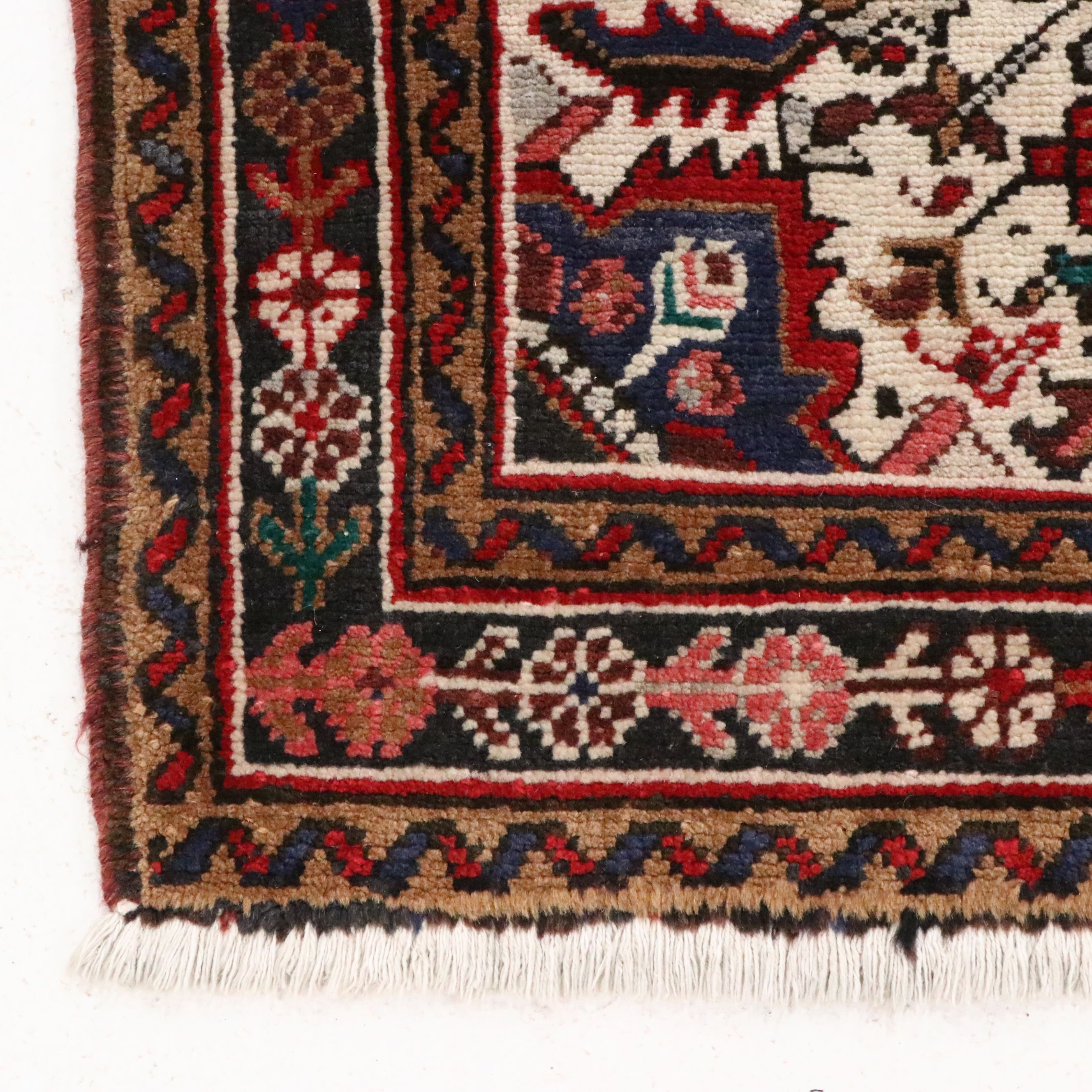 3'5 x 4'11 Hand-Knotted Persian Heriz Accent Rug