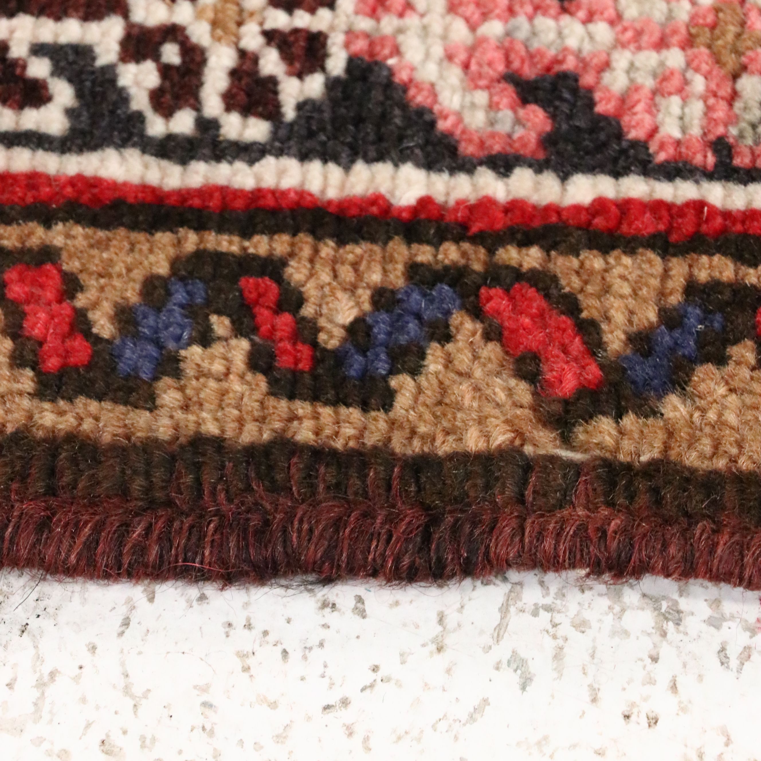 3'5 x 4'11 Hand-Knotted Persian Heriz Accent Rug