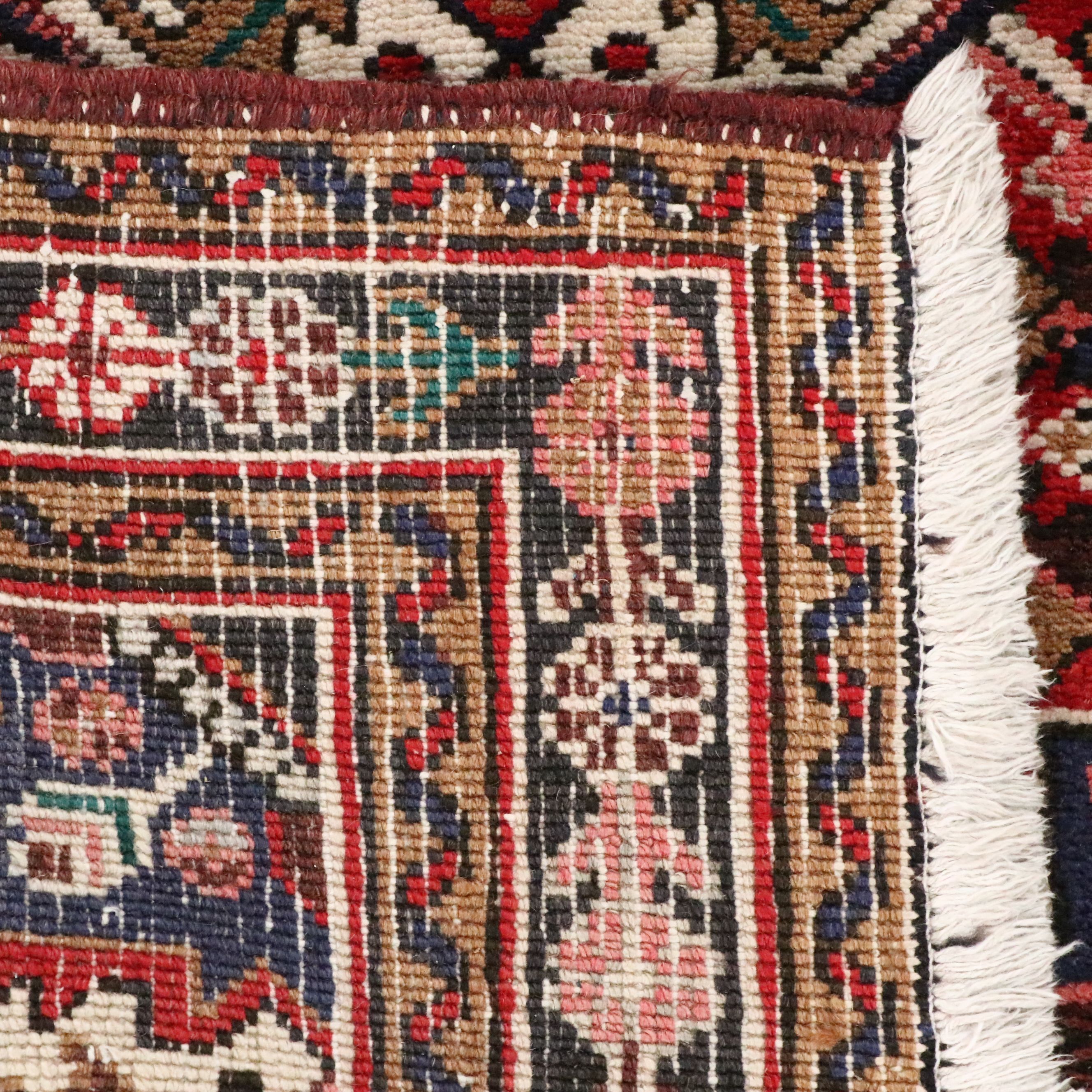 3'5 x 4'11 Hand-Knotted Persian Heriz Accent Rug