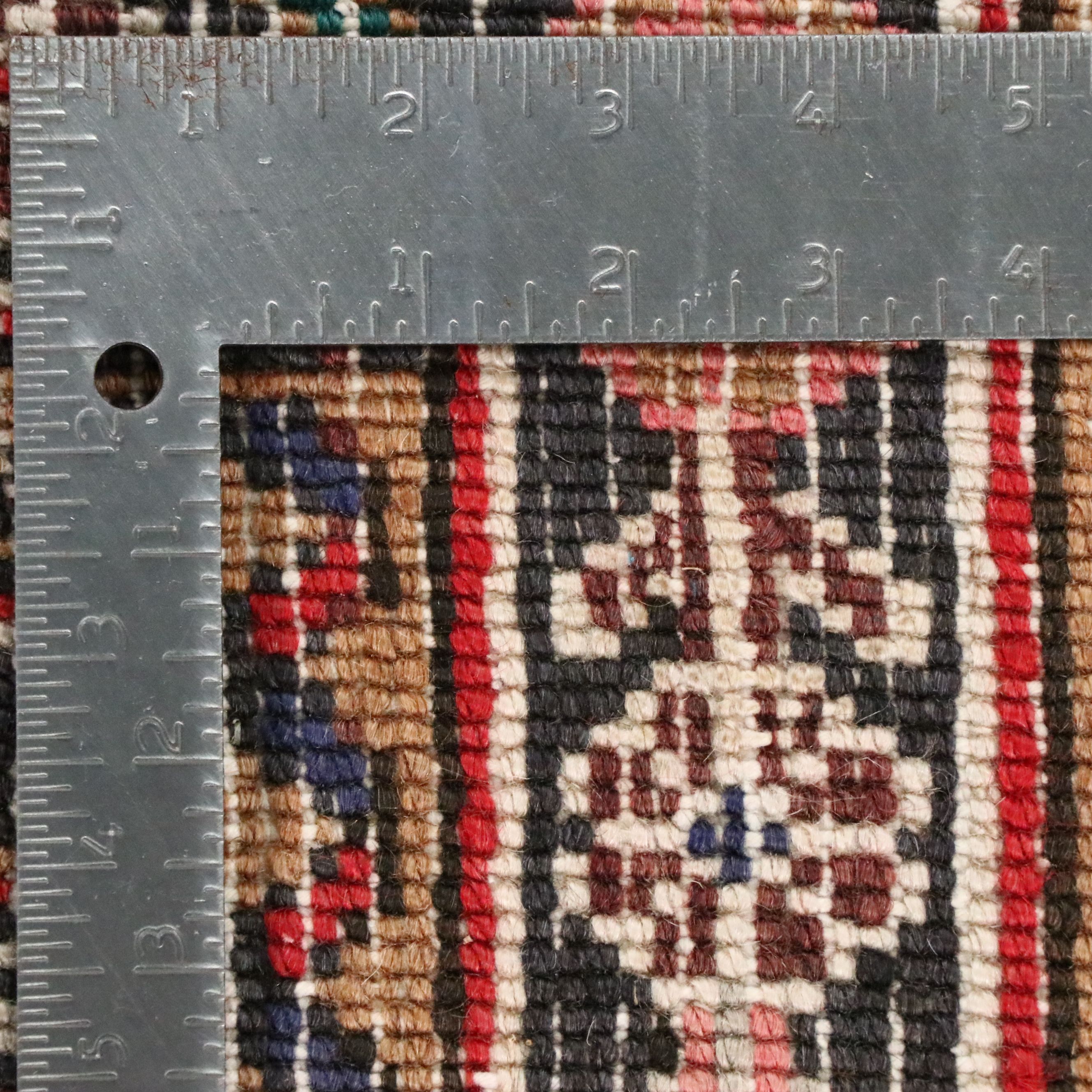 3'5 x 4'11 Hand-Knotted Persian Heriz Accent Rug