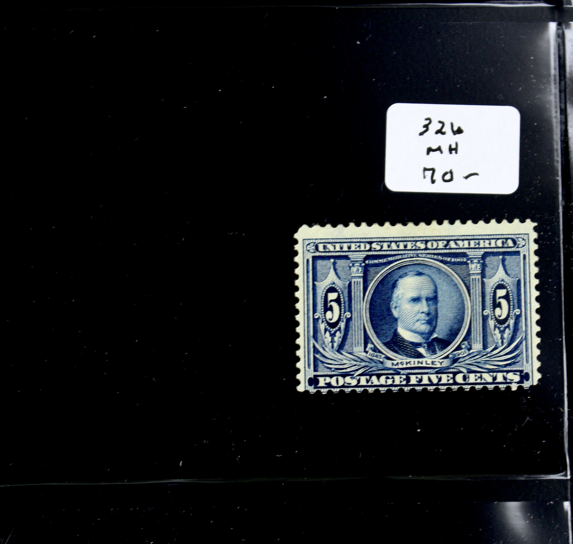 Eight Mint Condition Early U.S. Postage Stamps, Scott 323 to 330