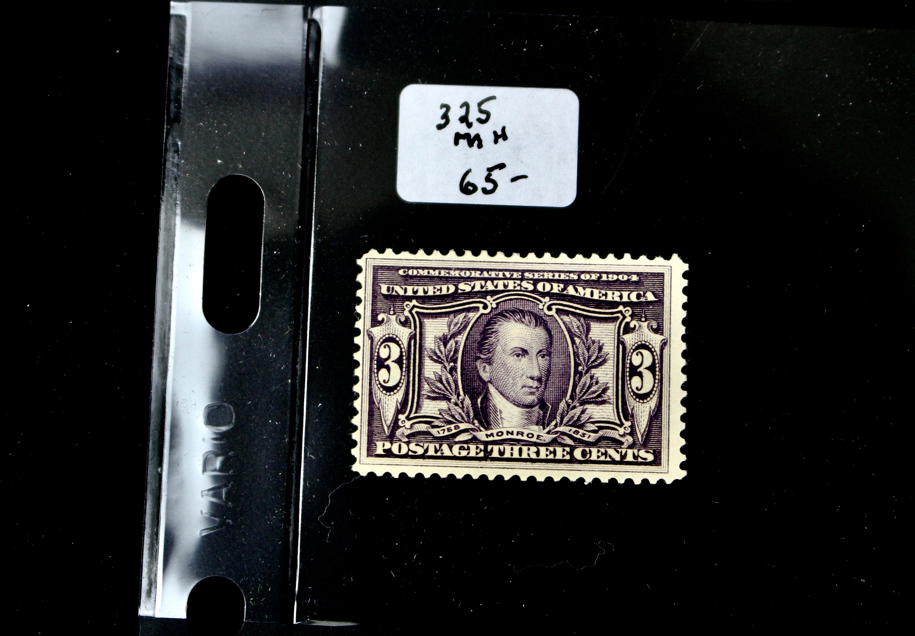 Eight Mint Condition Early U.S. Postage Stamps, Scott 323 to 330