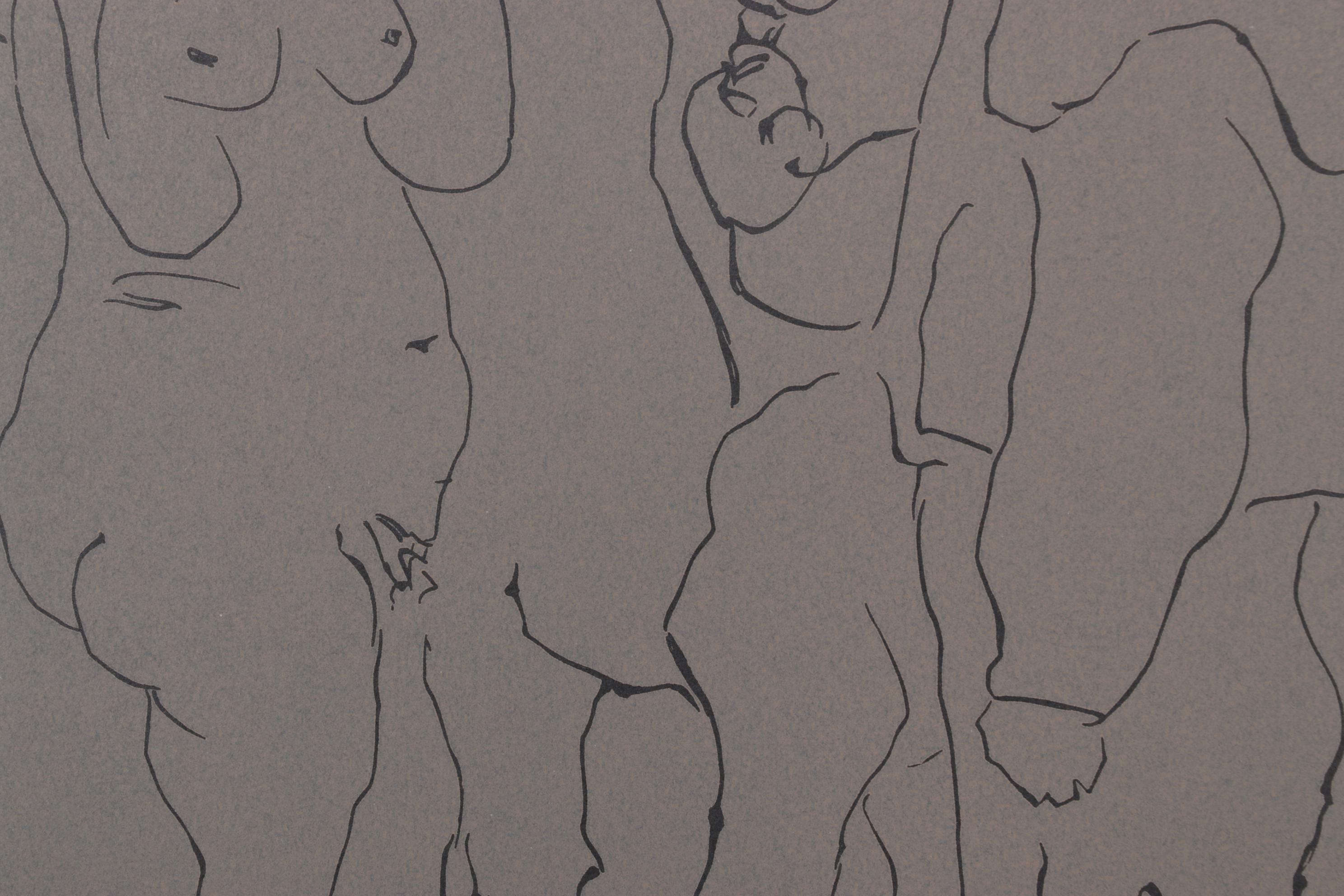 Pablo Picasso Linoleum Cut "Picador, Woman, and Horse," 1962