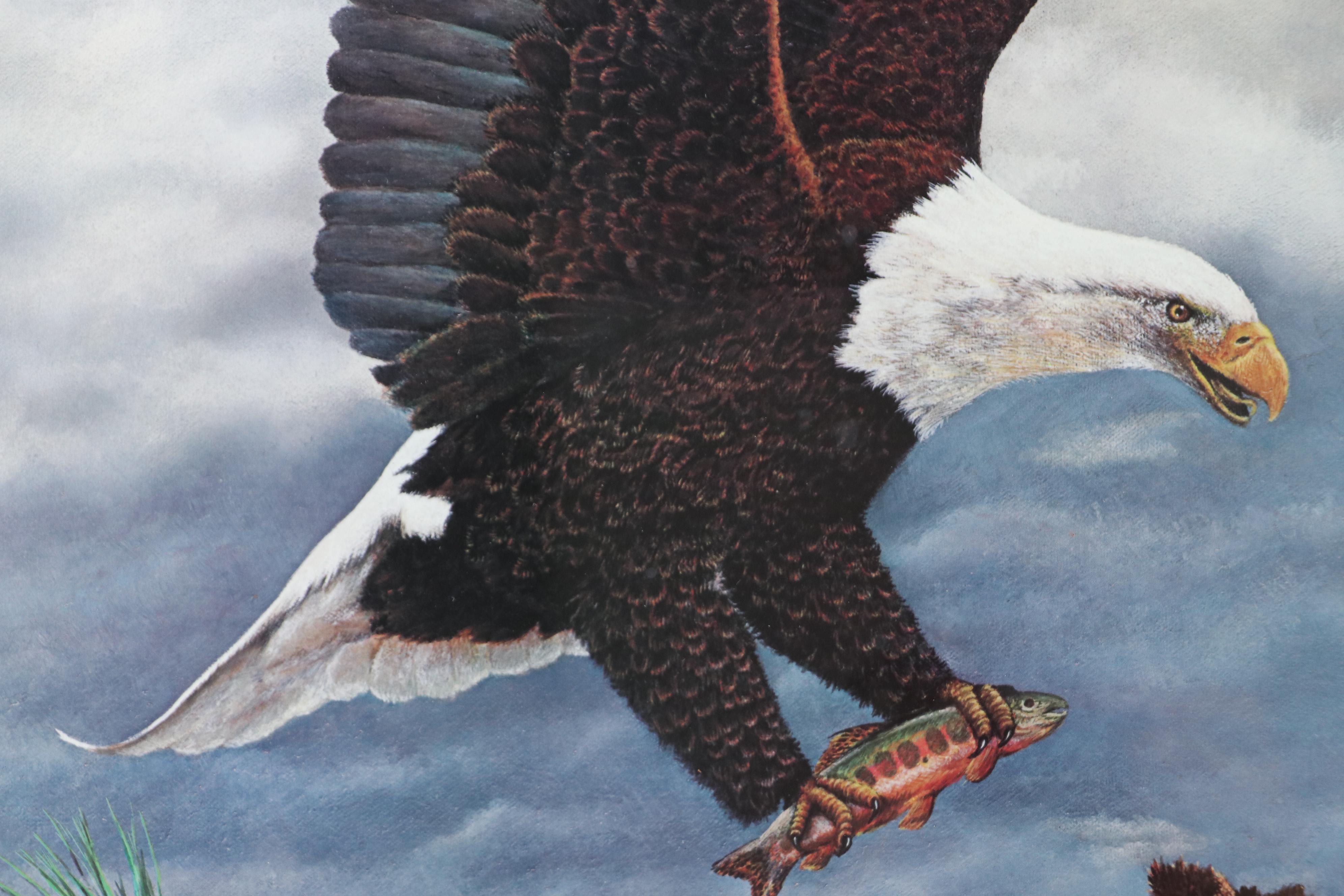 Lloyd Hovland Offset Lithograph "Survival"