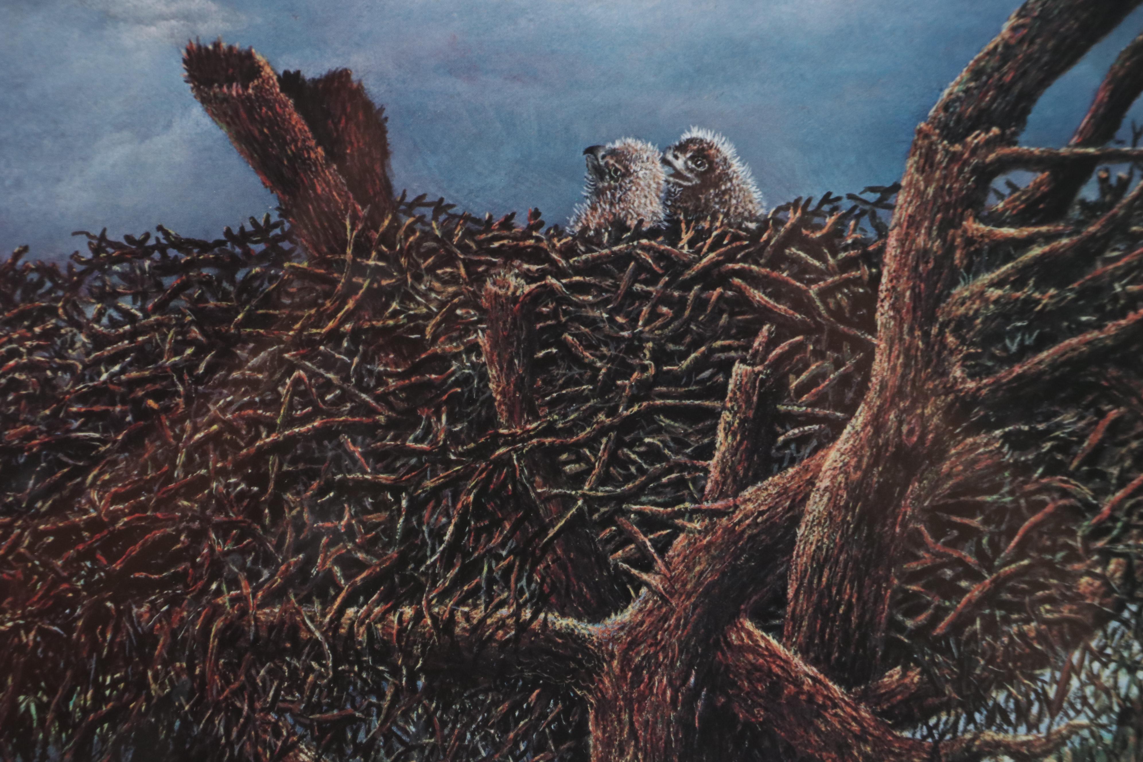 Lloyd Hovland Offset Lithograph "Survival"