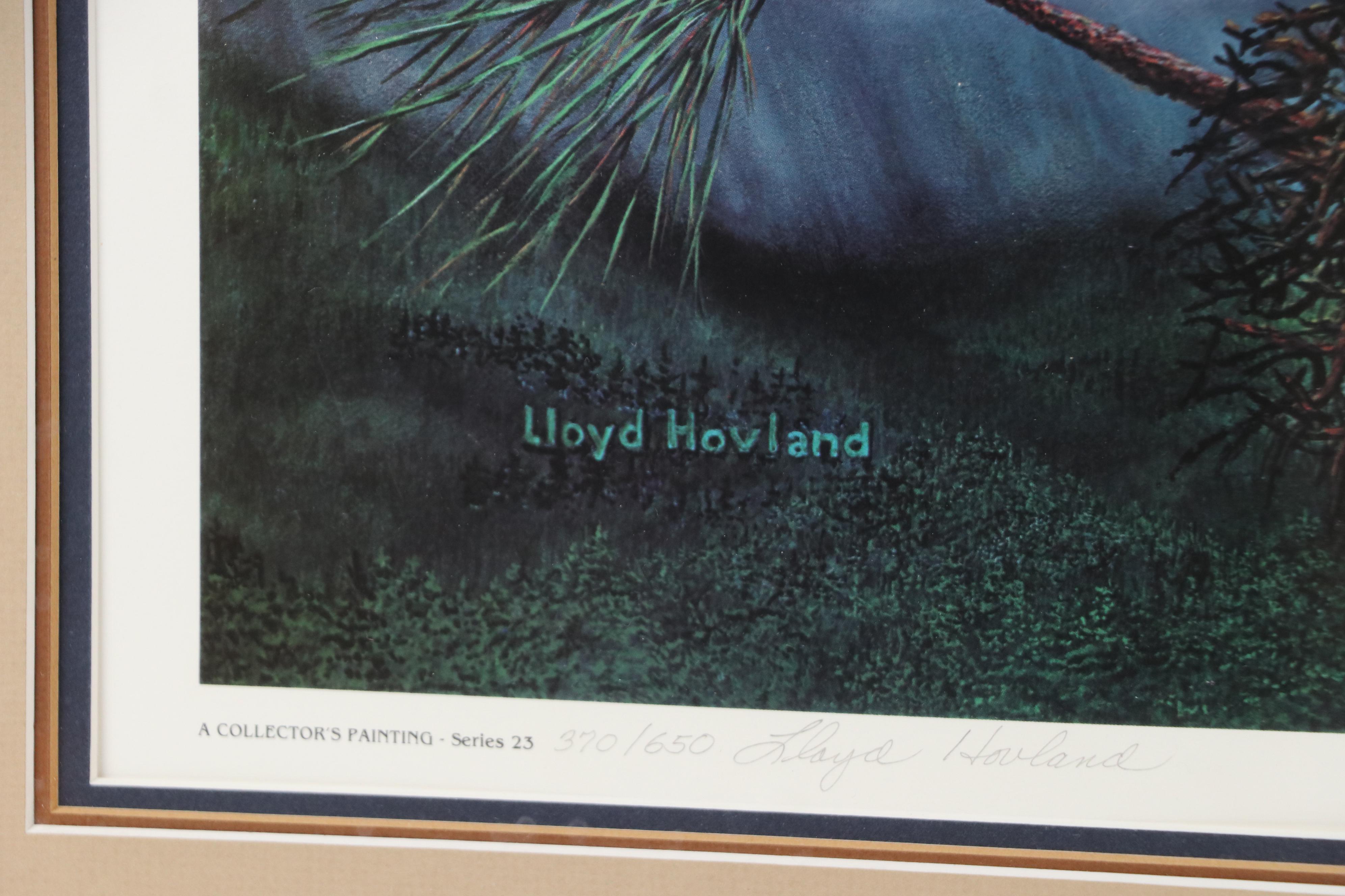 Lloyd Hovland Offset Lithograph "Survival"