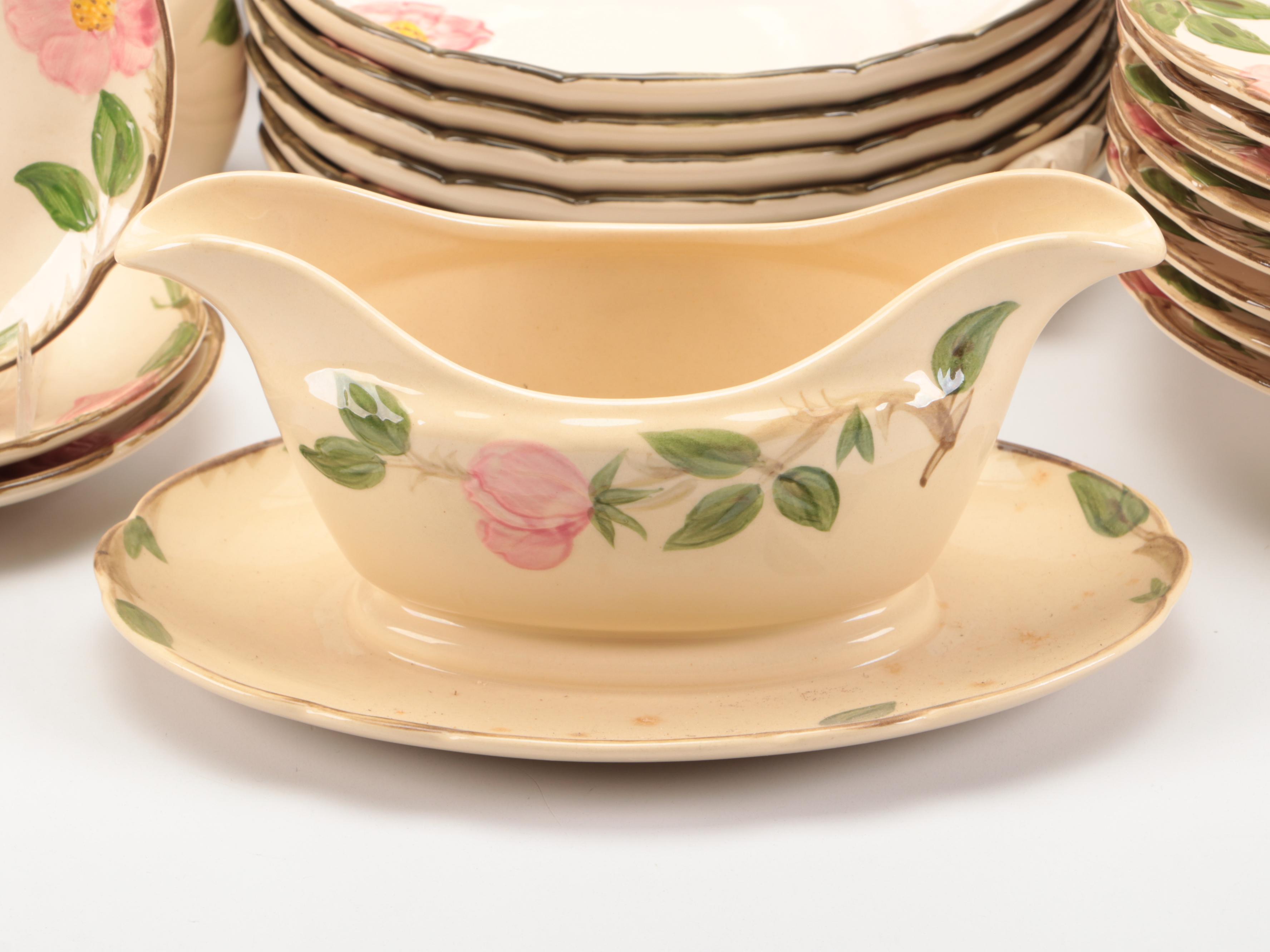 Franciscan "Dessert Rose" Tableware and Accessories, Mid to Late 20th Century