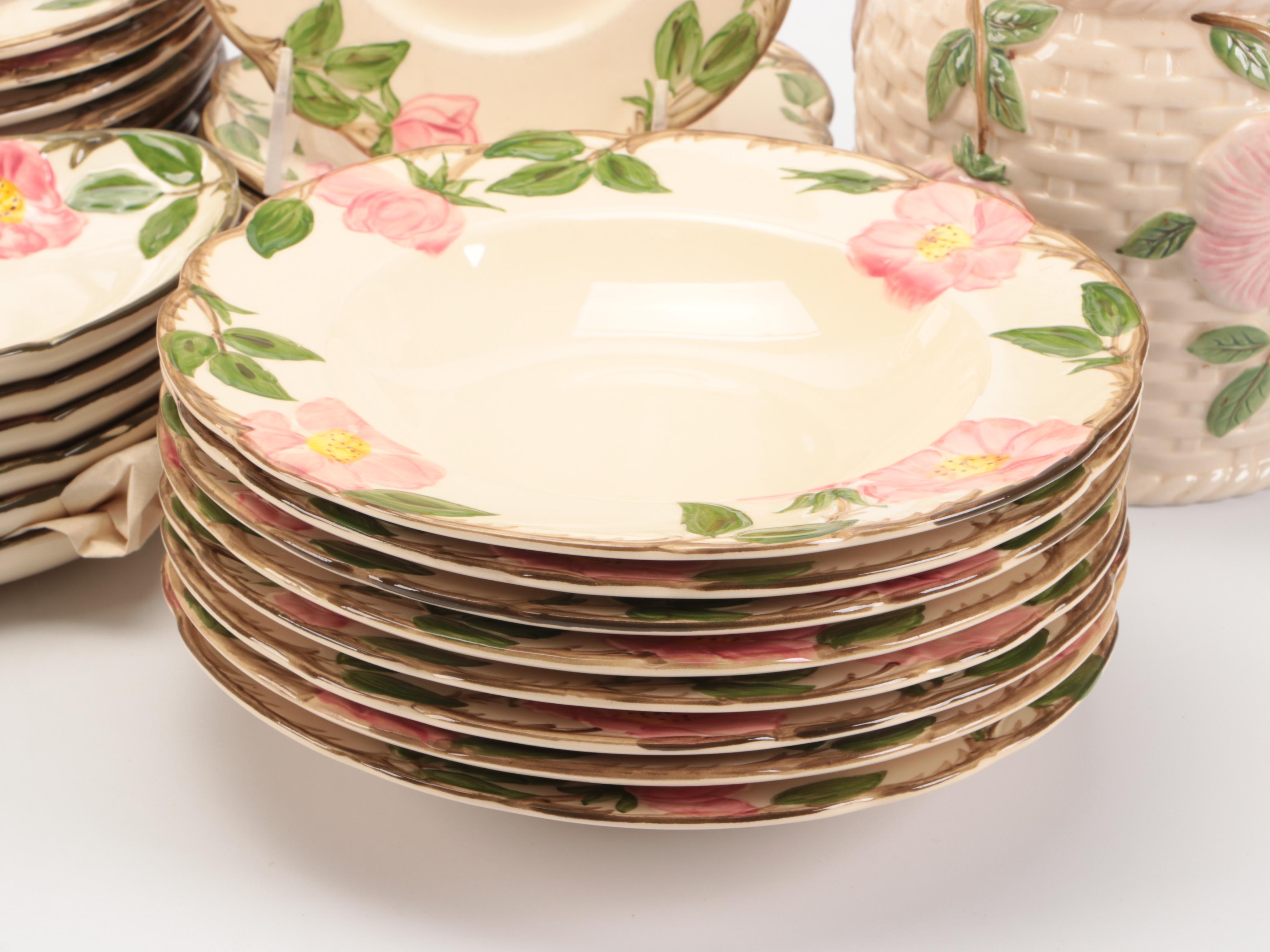 Franciscan "Dessert Rose" Tableware and Accessories, Mid to Late 20th Century