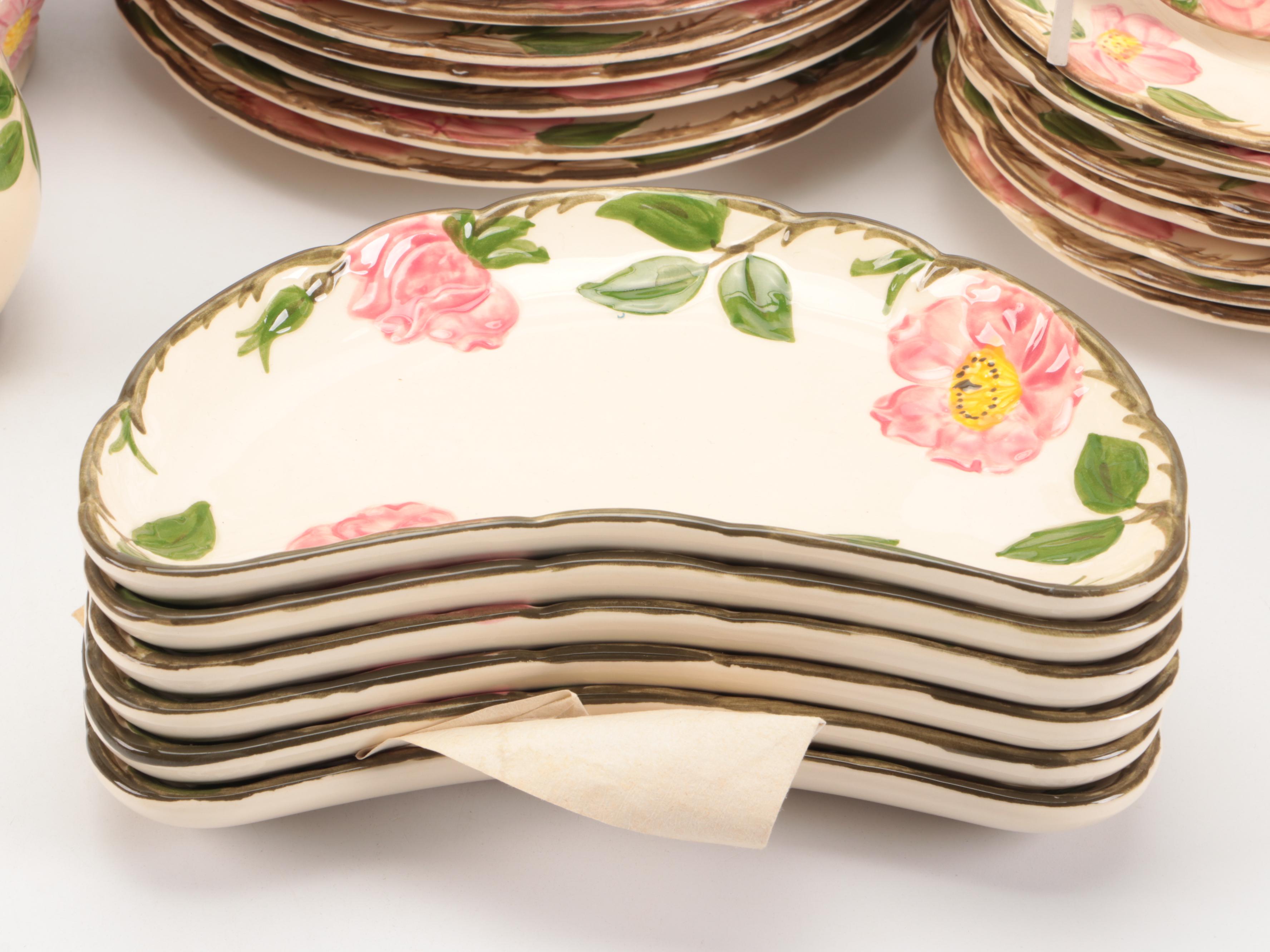 Franciscan "Dessert Rose" Tableware and Accessories, Mid to Late 20th Century