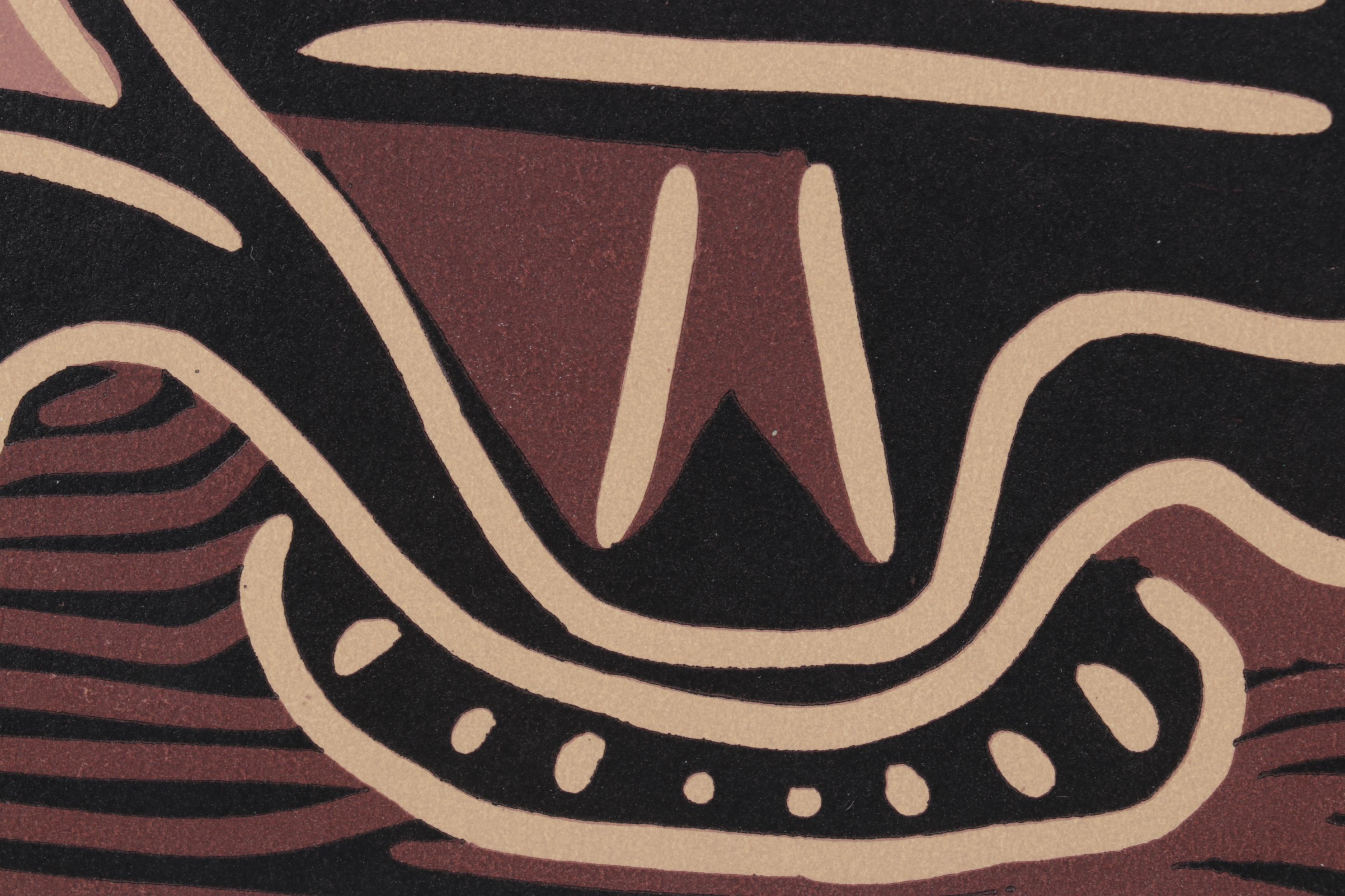 Pablo Picasso Linoleum Cut "Flower Vase," 1962