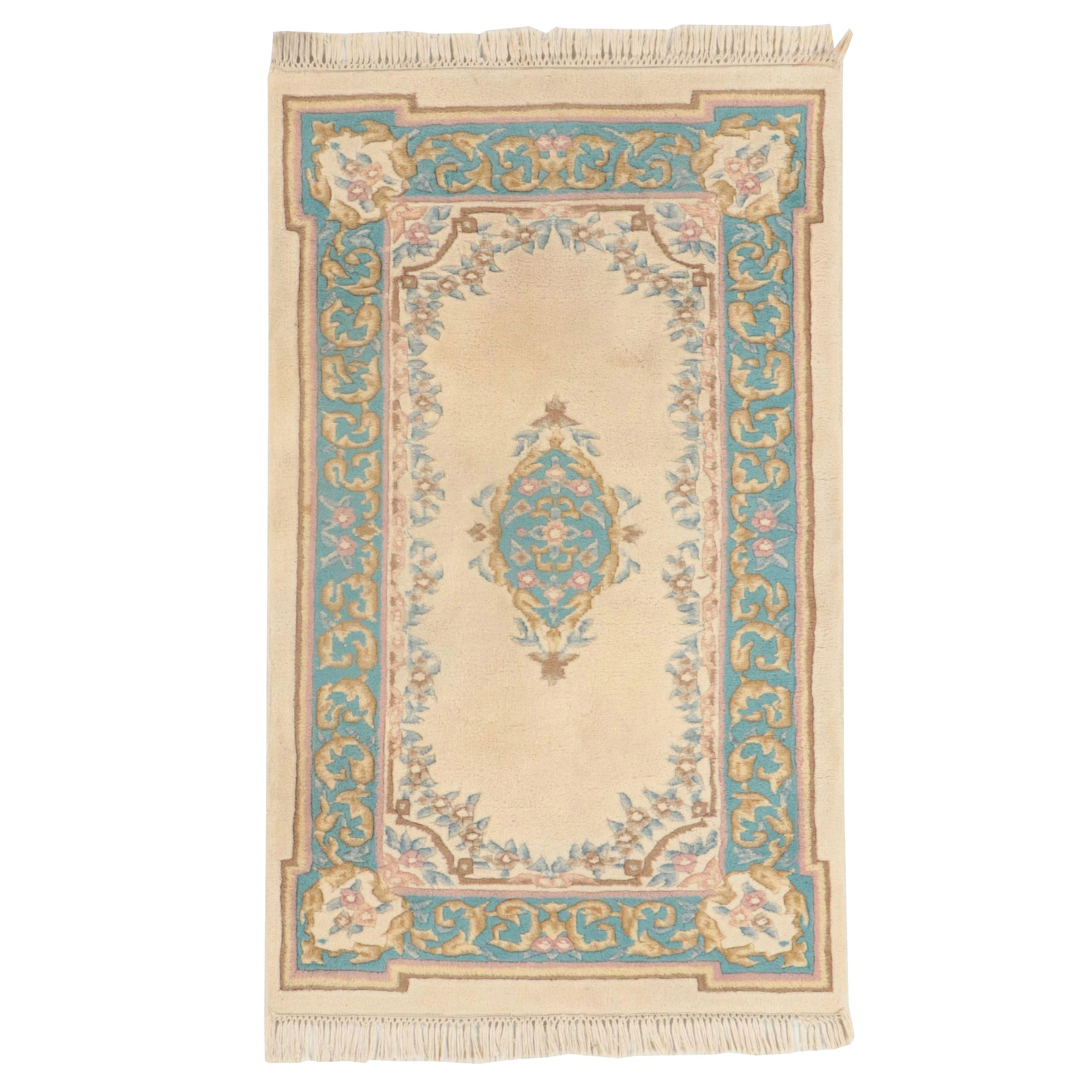 3'1 x 5'6 Hand-Knotted Chinese Nichols Art Deco Style Area Rug