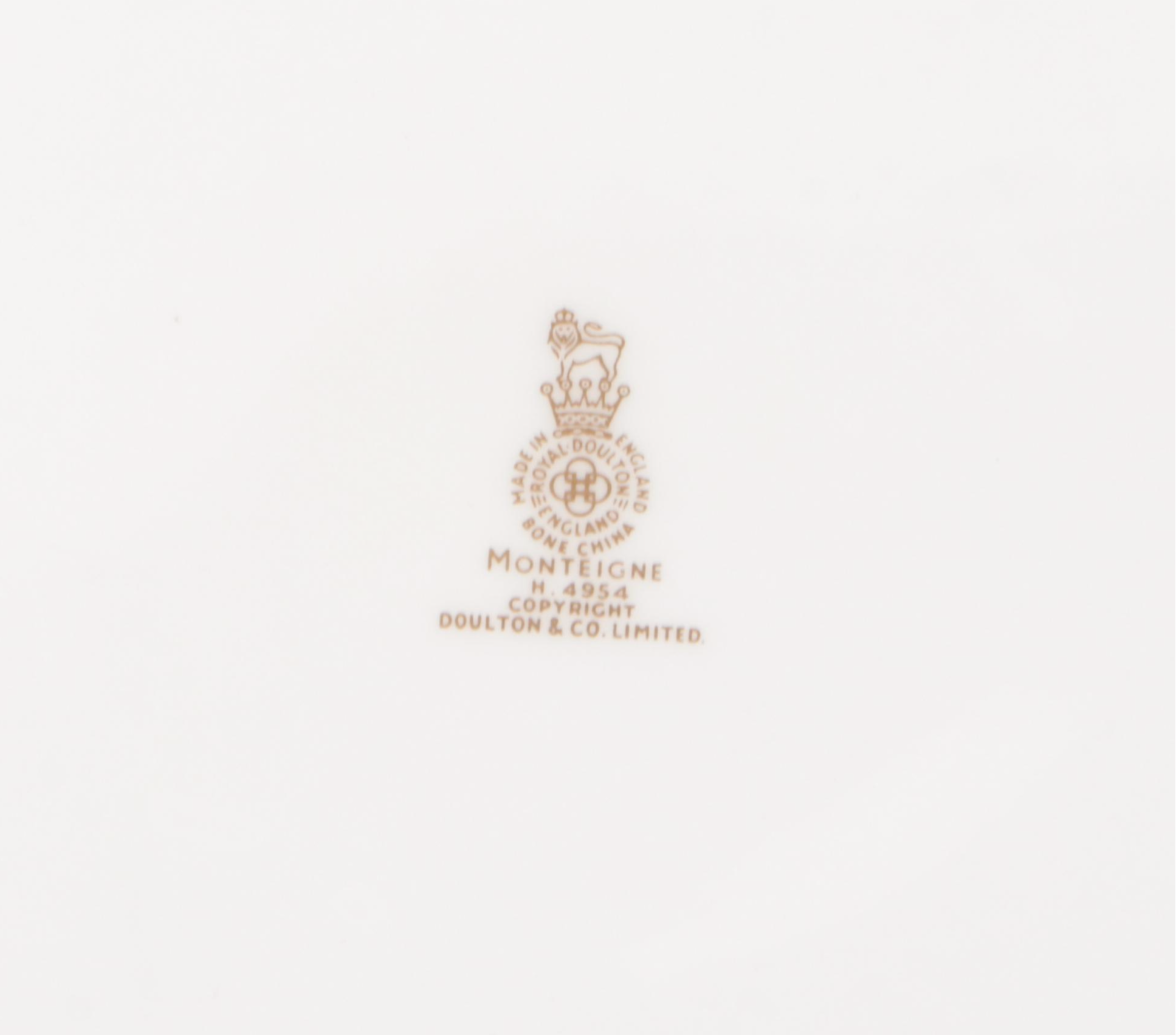 Royal Doulton "Monteigne" Bone China Plates and Tea Accesories