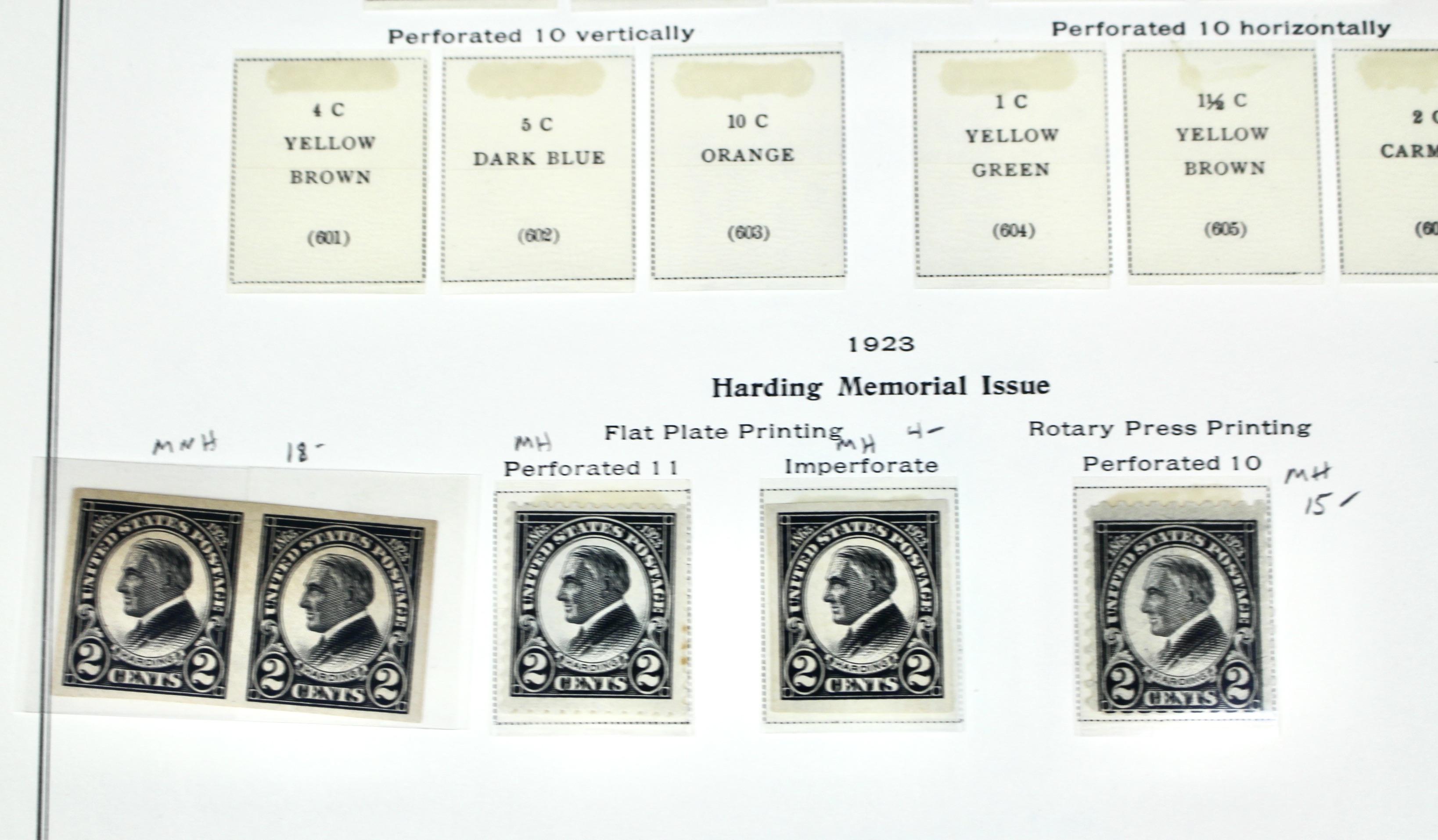 Mint Condition U.S. Postage Stamp Collection, 1919 to 1932