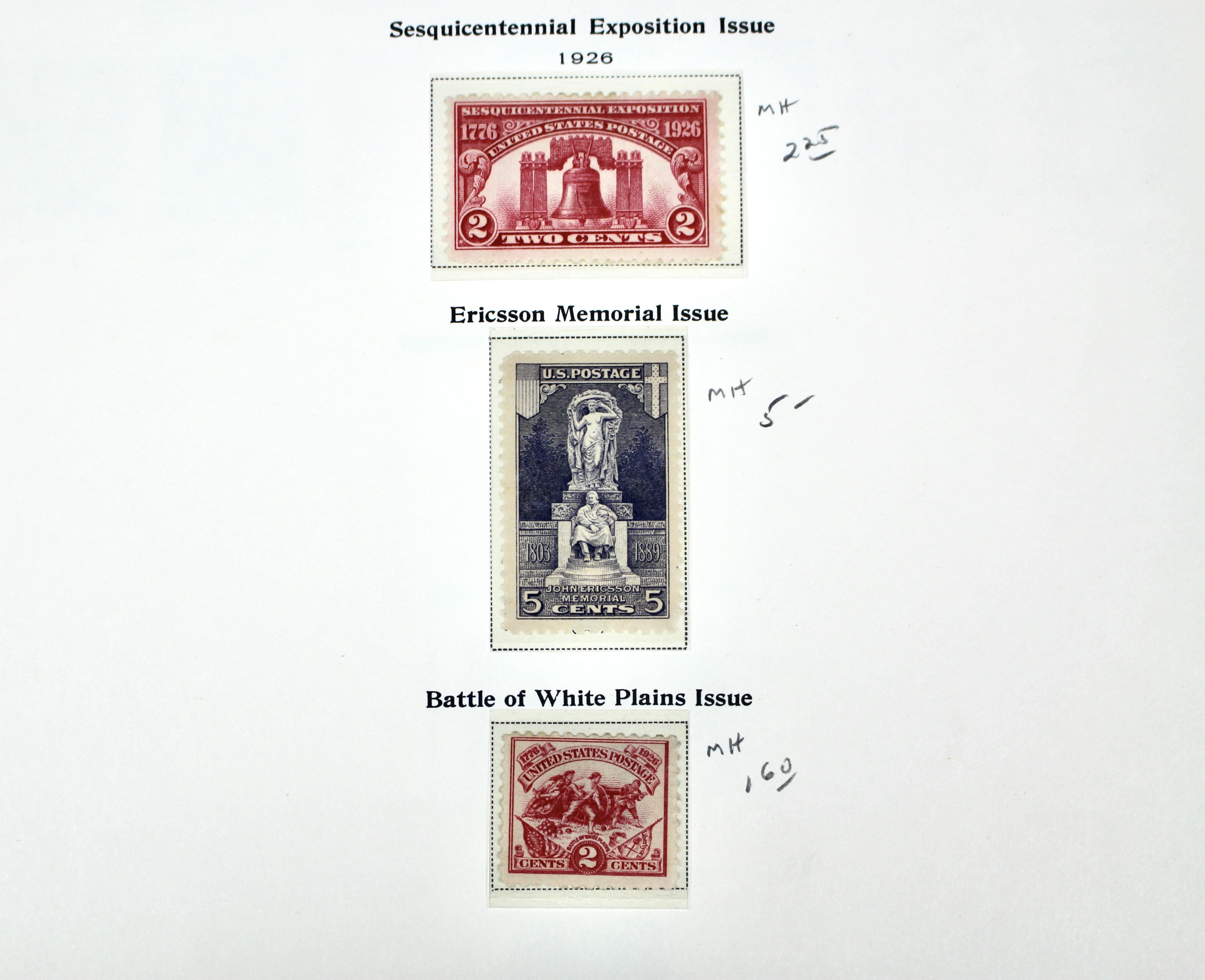Mint Condition U.S. Postage Stamp Collection, 1919 to 1932
