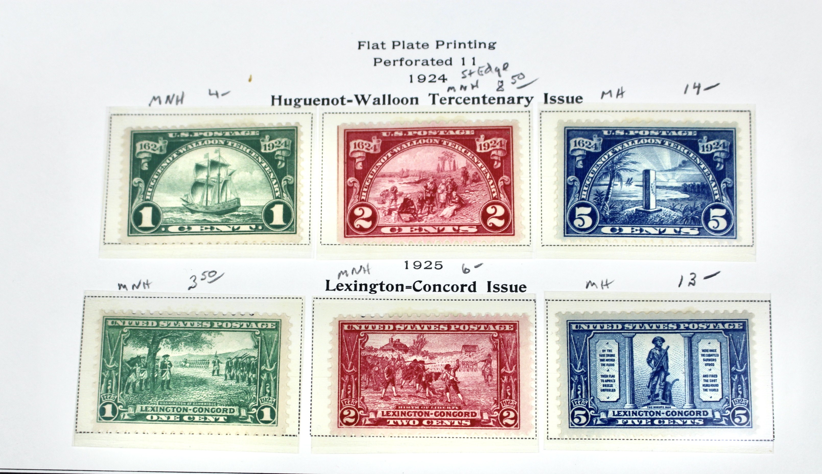 Mint Condition U.S. Postage Stamp Collection, 1919 to 1932