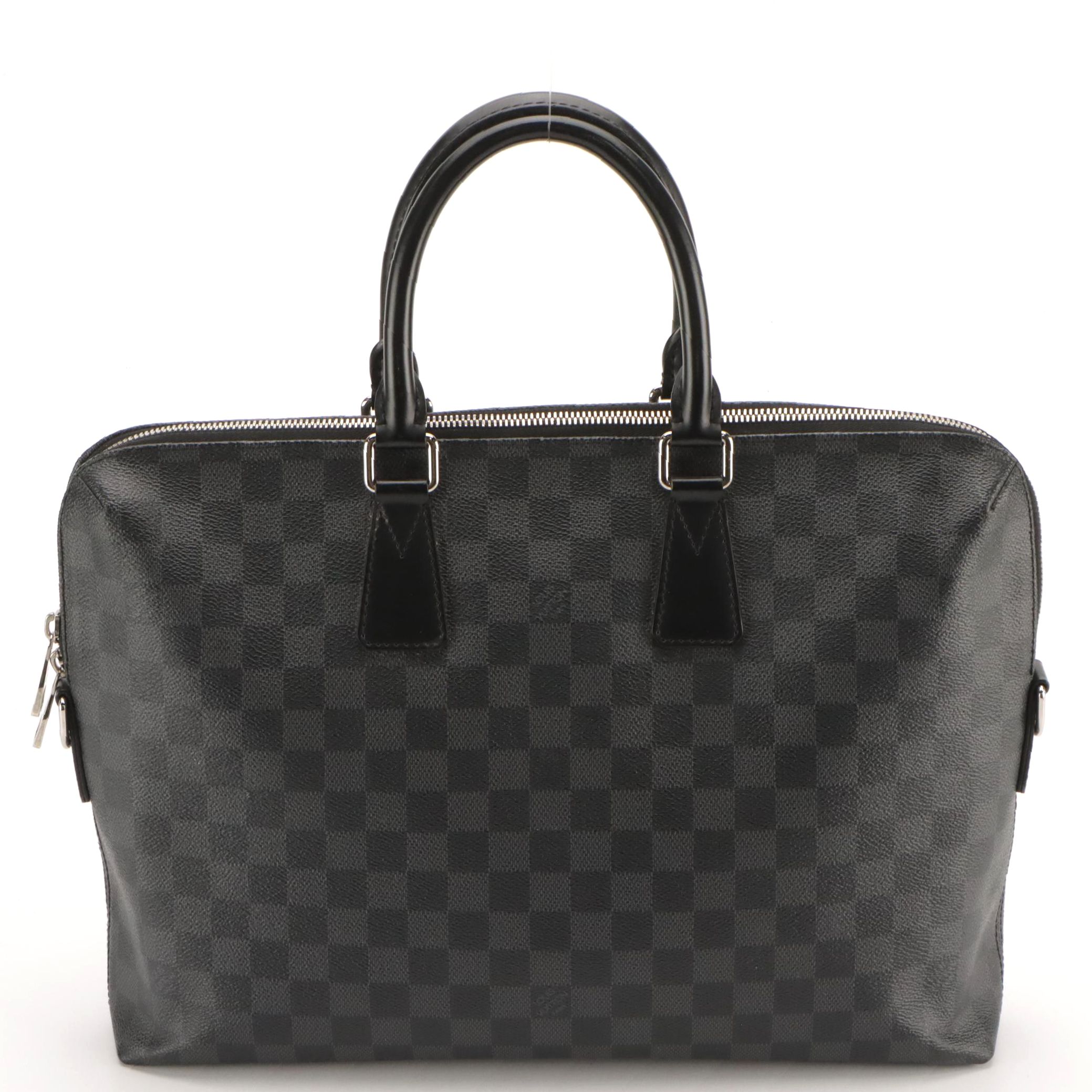 Louis Vuitton Porte-Documents Jour in Damier Graphite Canvas and Leather