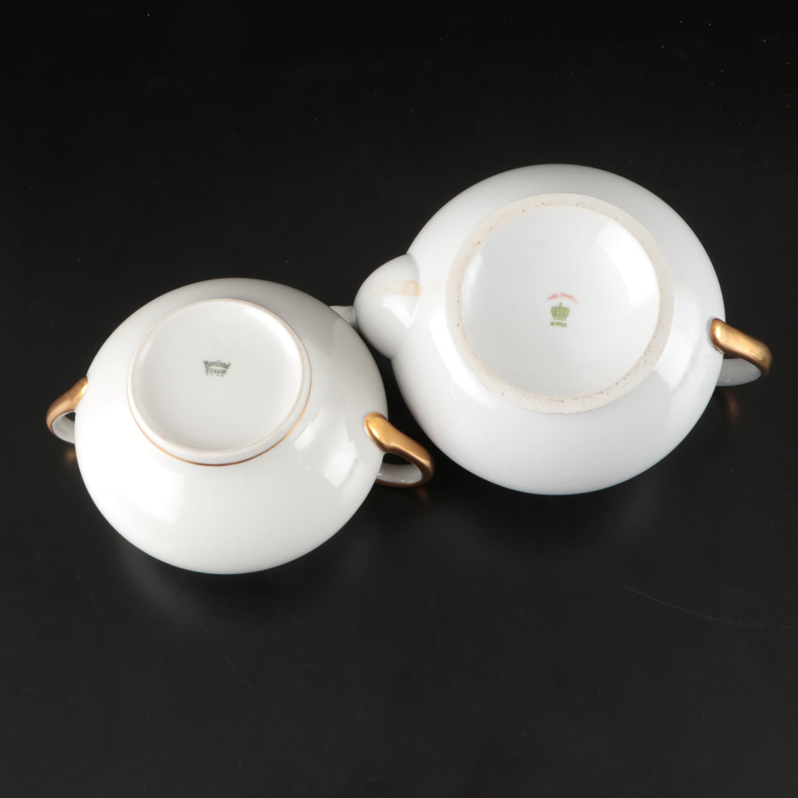Meito Tea Set with Heinrich & Co. Art Deco Style Tea Set and Tableware