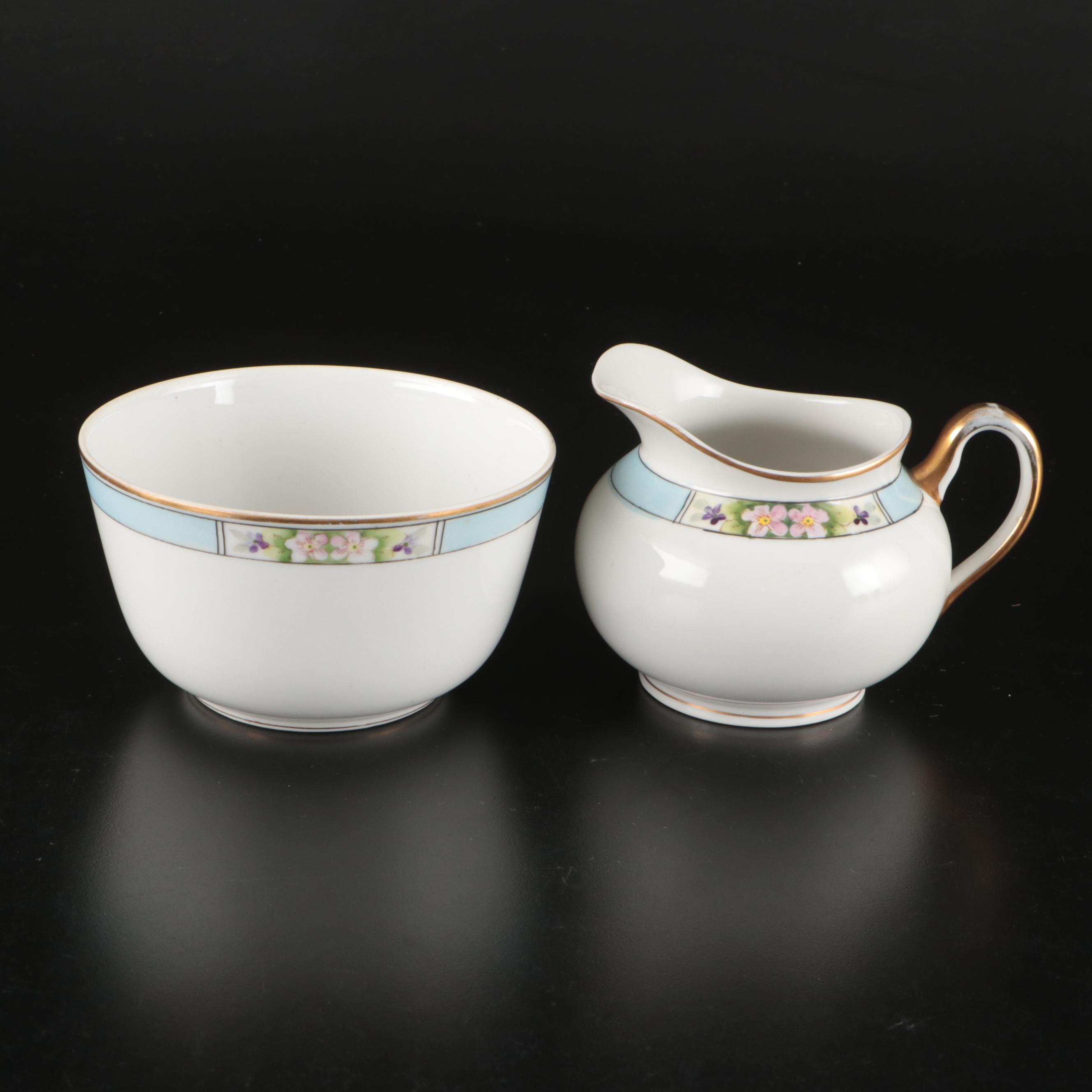 Meito Tea Set with Heinrich & Co. Art Deco Style Tea Set and Tableware