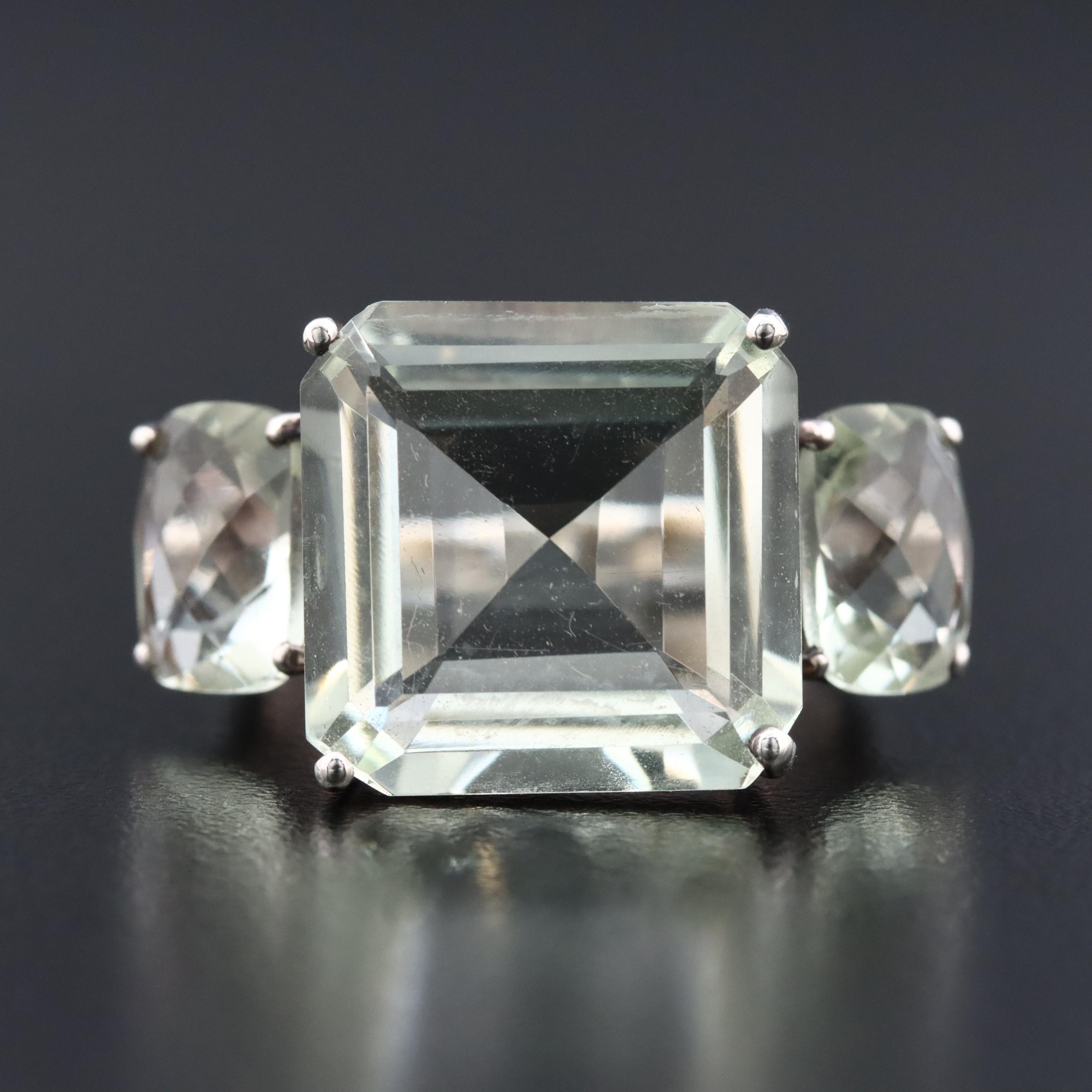 Sterling Prasiolite Ring