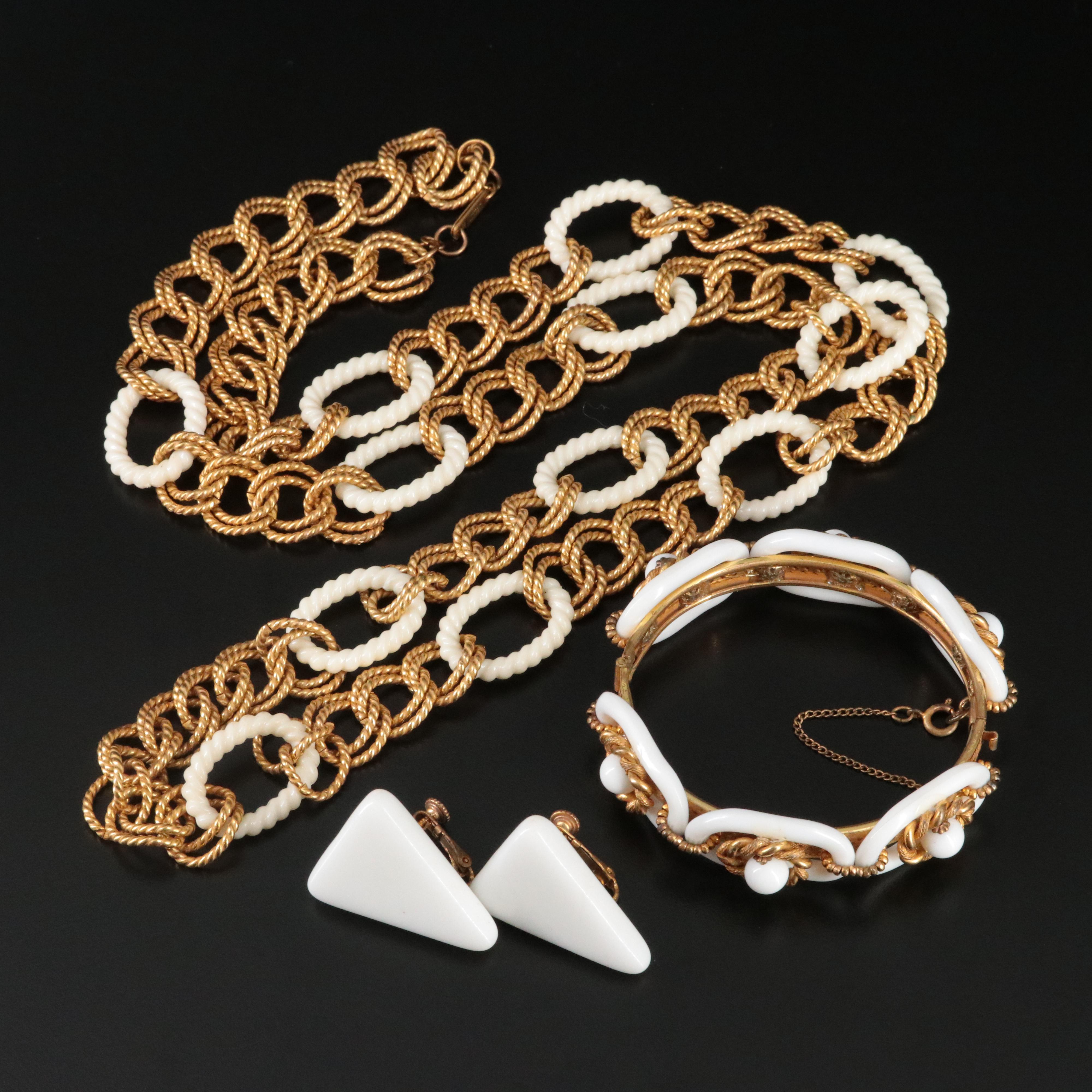 Vintage Miriam Haskell Jewelry Set