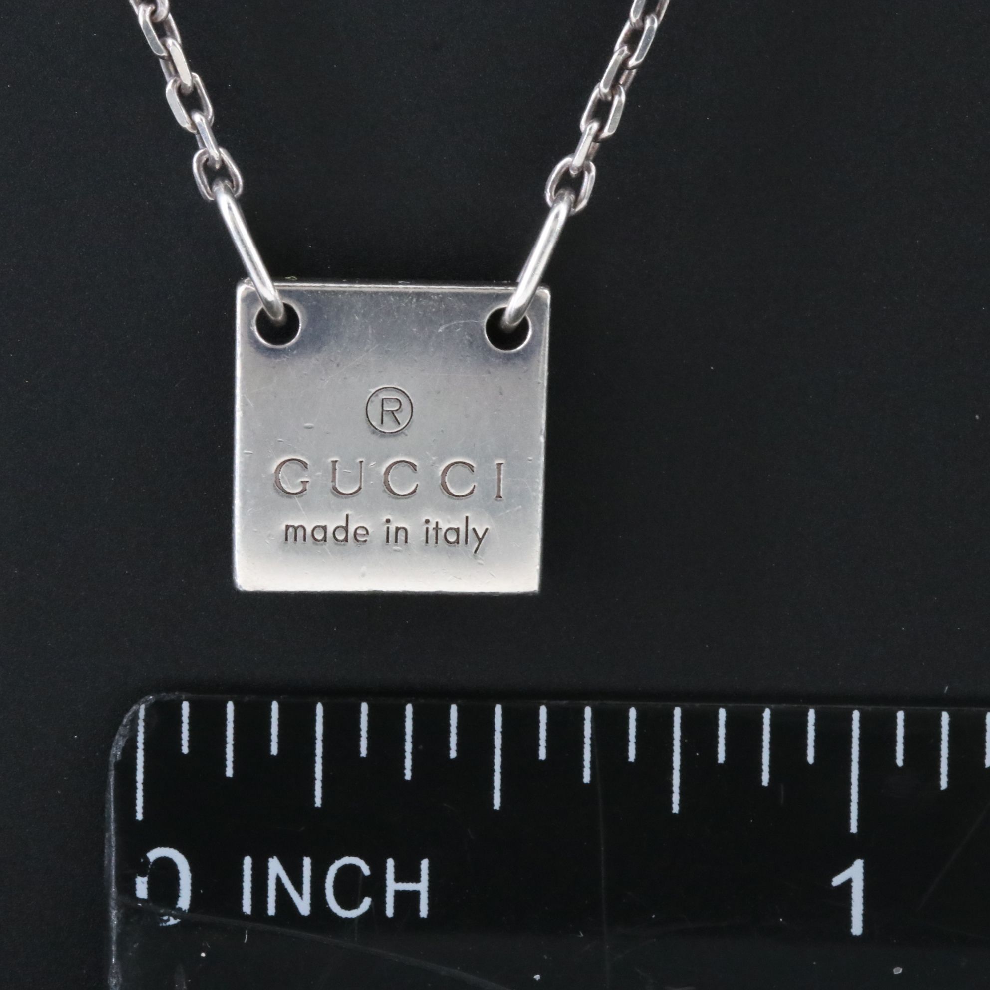 Gucci Square Plate Necklace