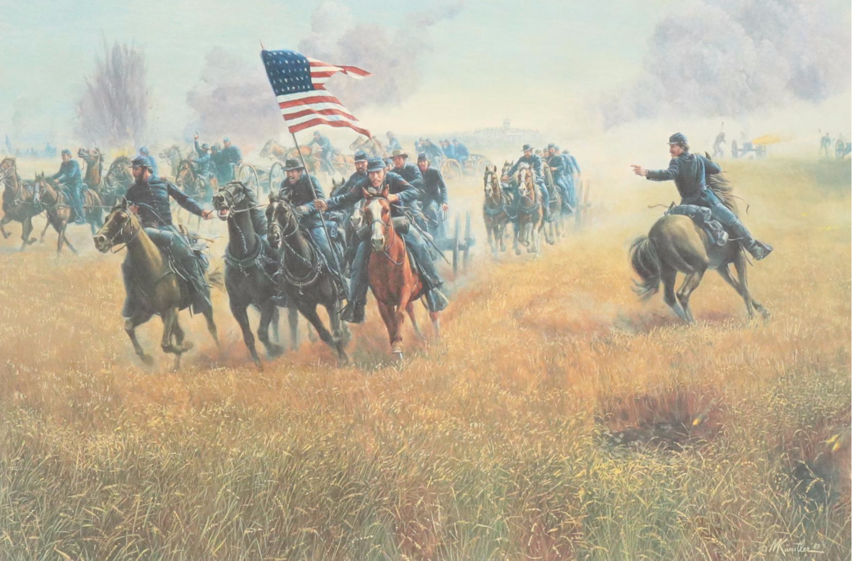 Mort Künstler Offset Lithograph "Dilger at Gettysburg"