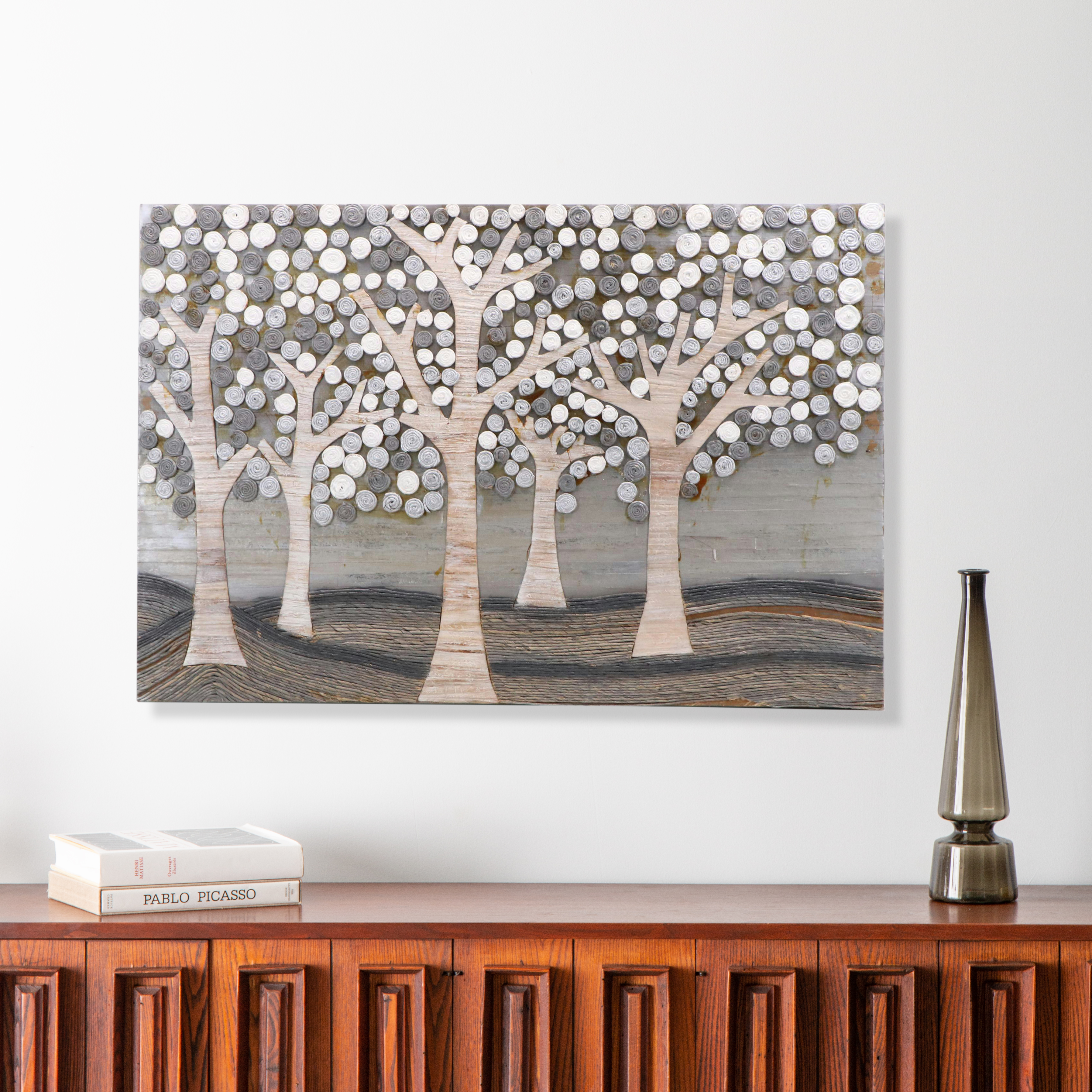 Mixed Media Landscape Wall Panel