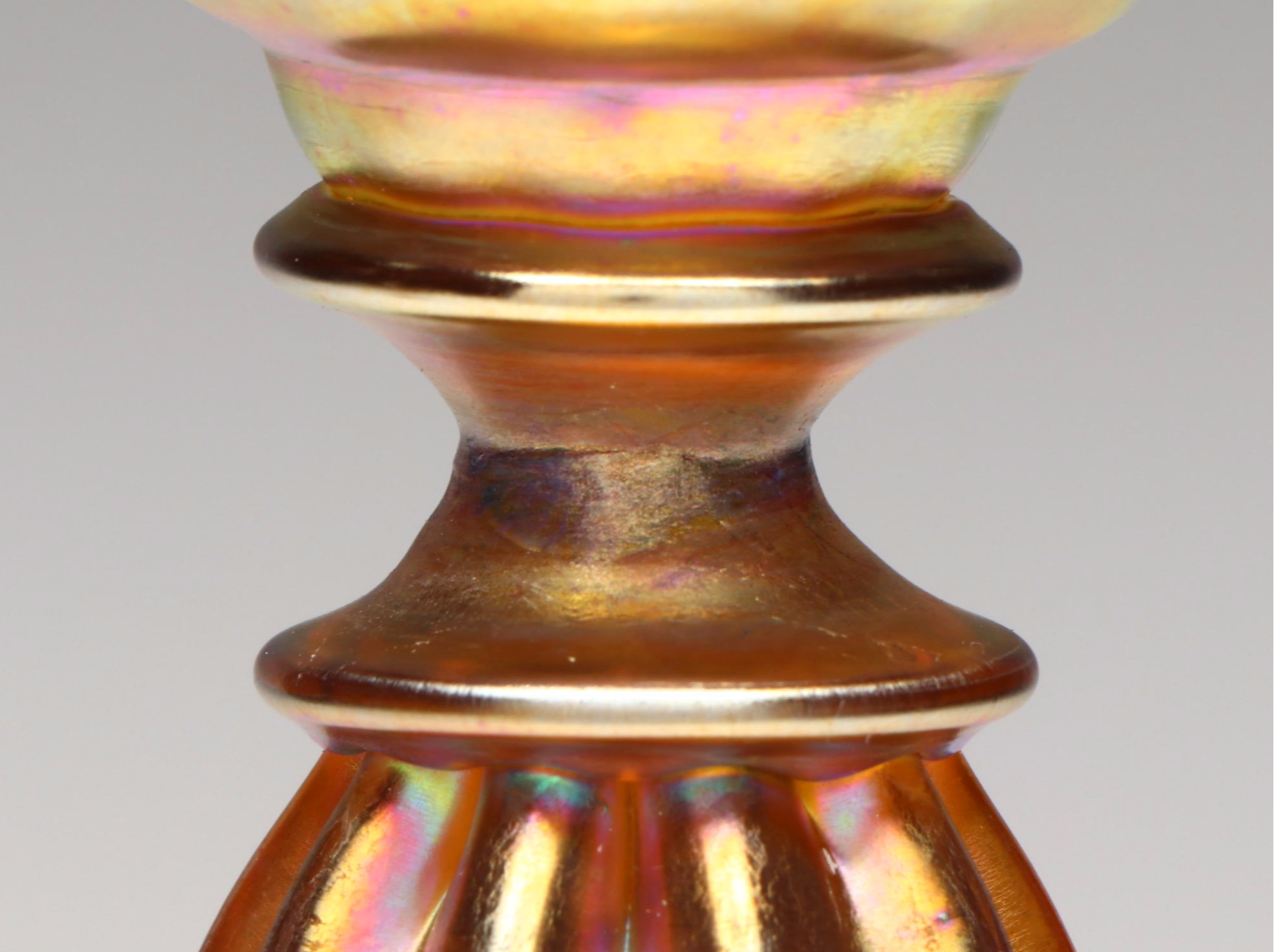 Louis Comfort Tiffany Favrile Art Glass Candlesticks, Early 20th Century