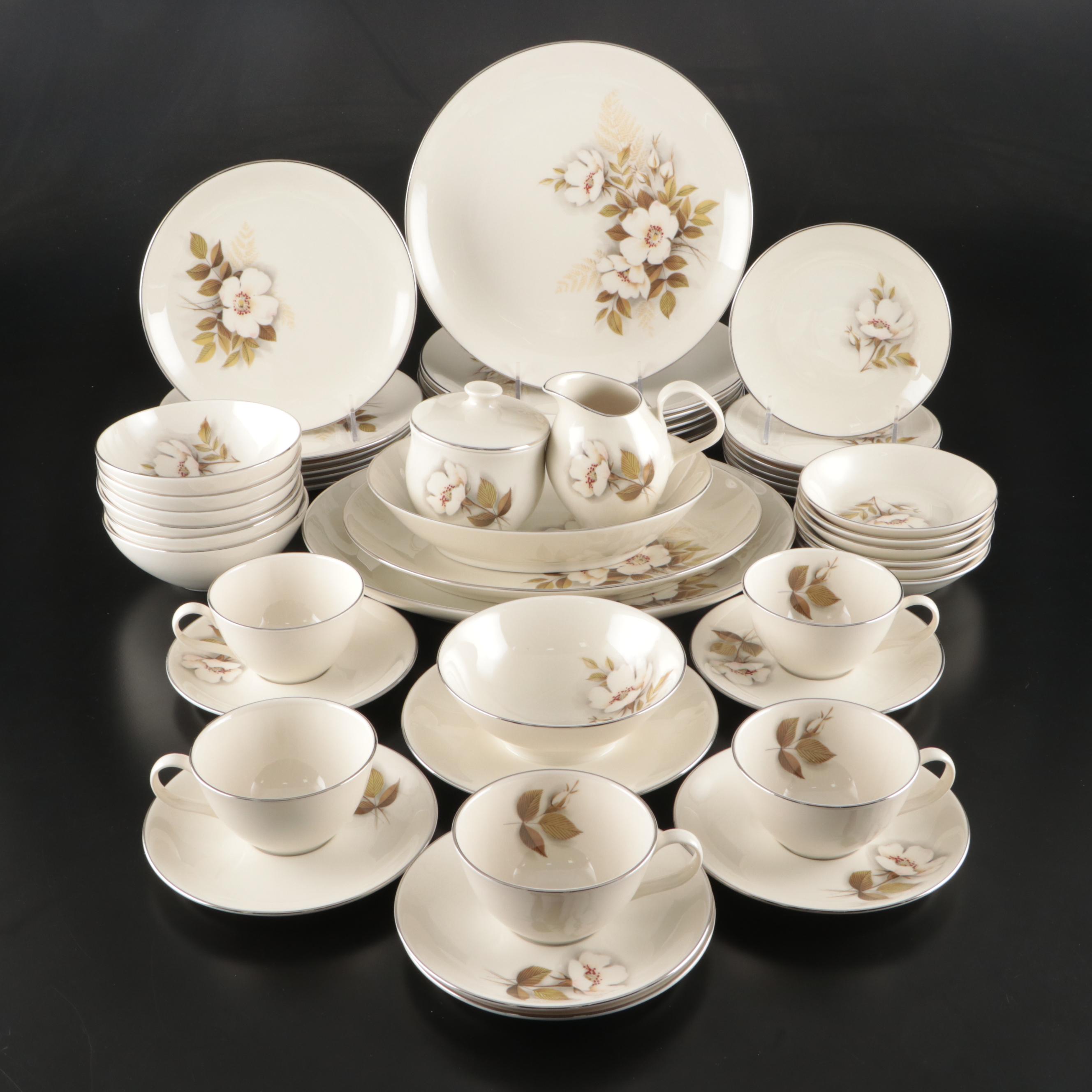 Nancy Prentiss "Ivory Rose" Porcelain Dinnerware and Serving Pieces