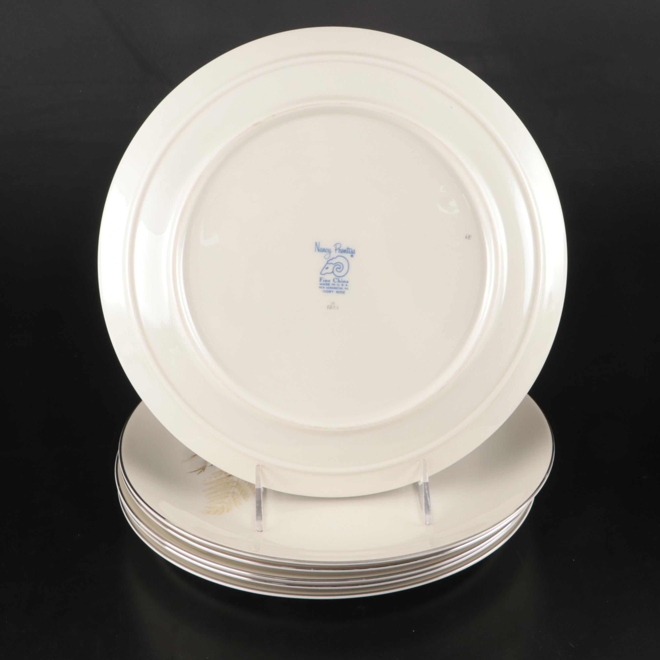 Nancy Prentiss "Ivory Rose" Porcelain Dinnerware and Serving Pieces