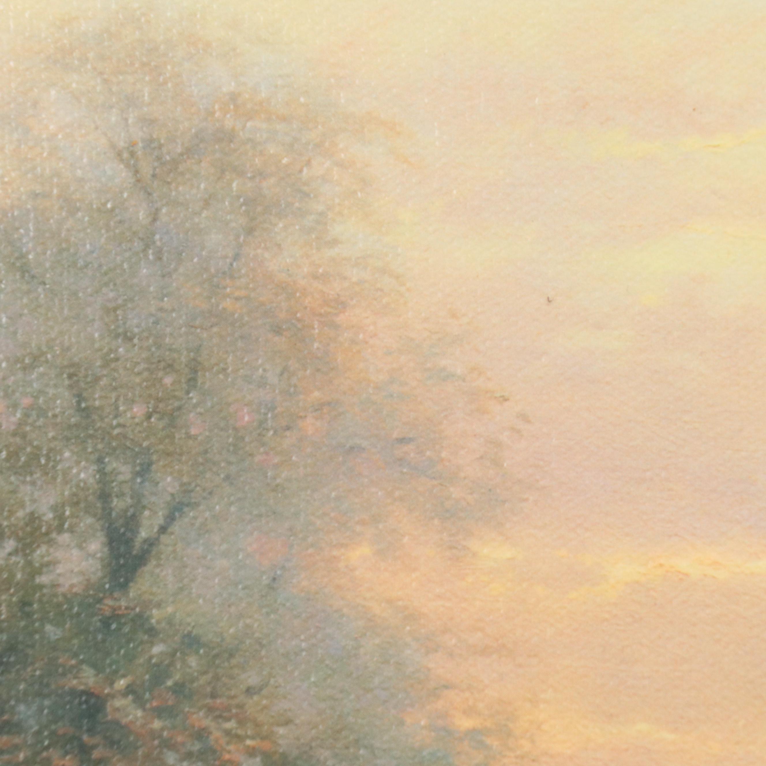 Thomas Kinkade Hand-Embellished Offset Lithograph "Lamplight Inn"