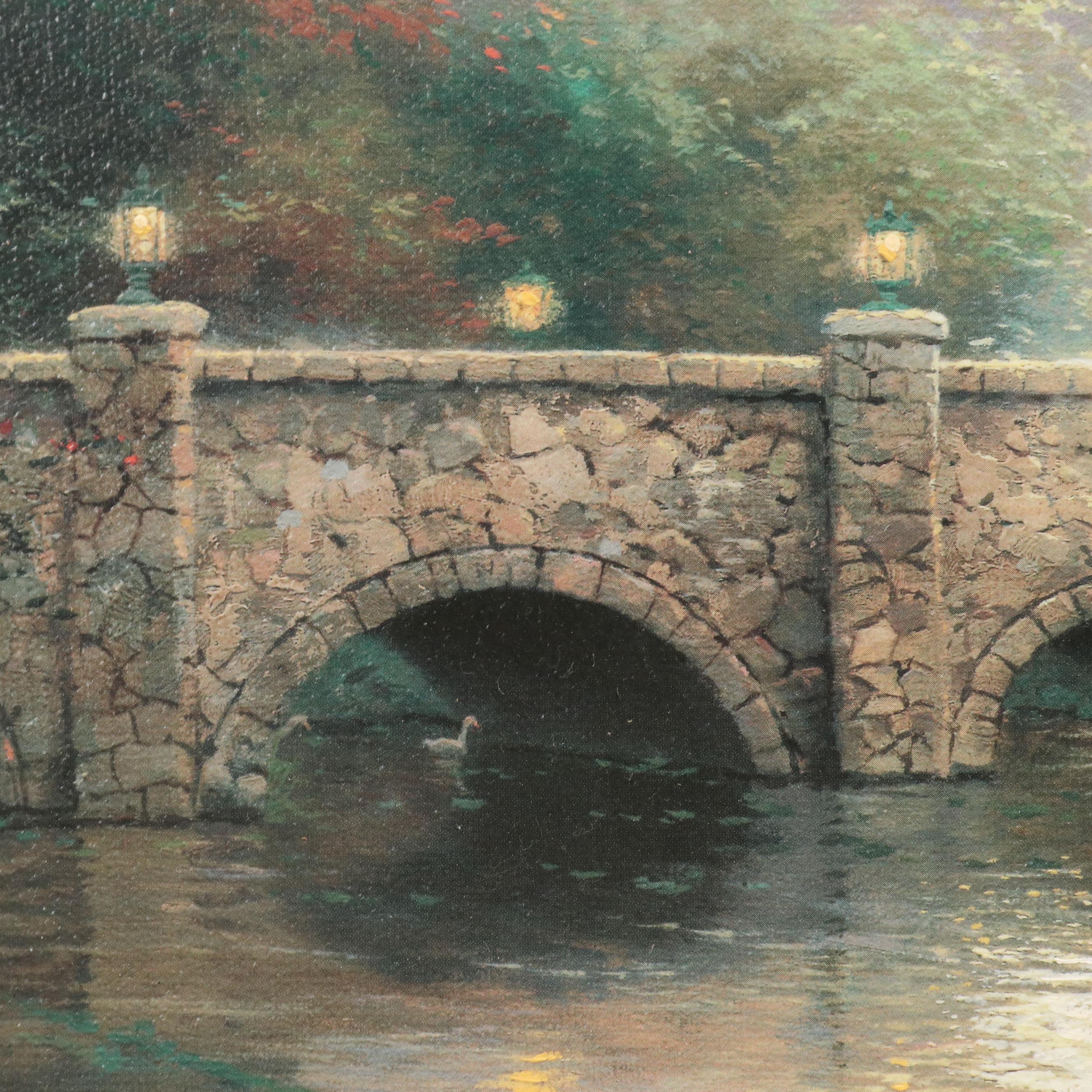 Thomas Kinkade Hand-Embellished Offset Lithograph "Lamplight Inn"