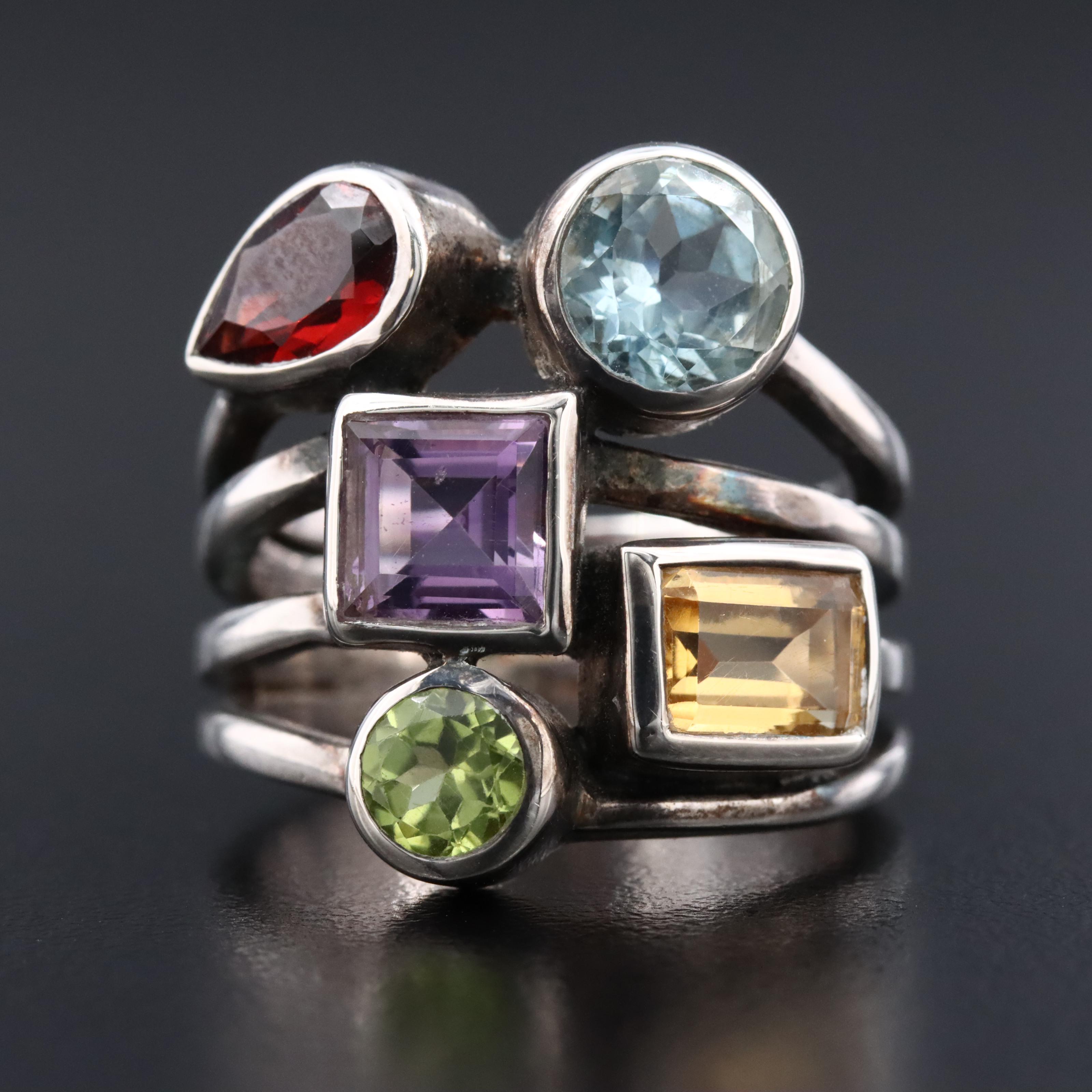 Sterling Gemstone Ring