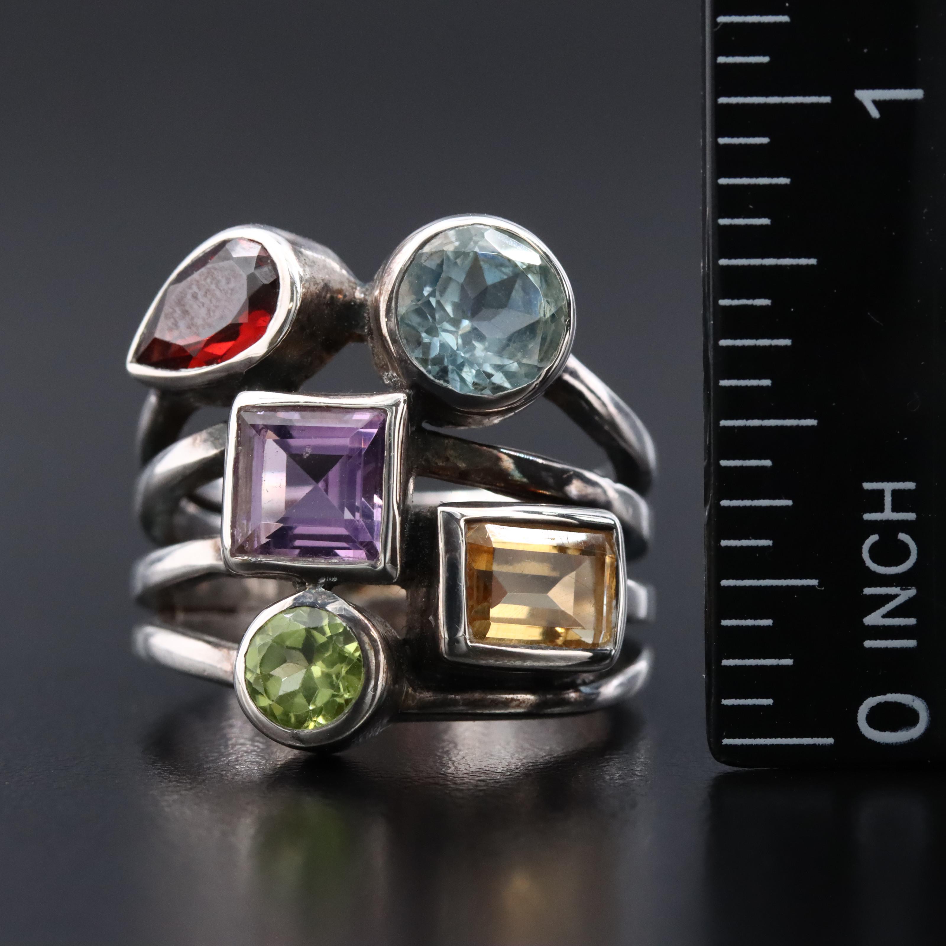 Sterling Gemstone Ring