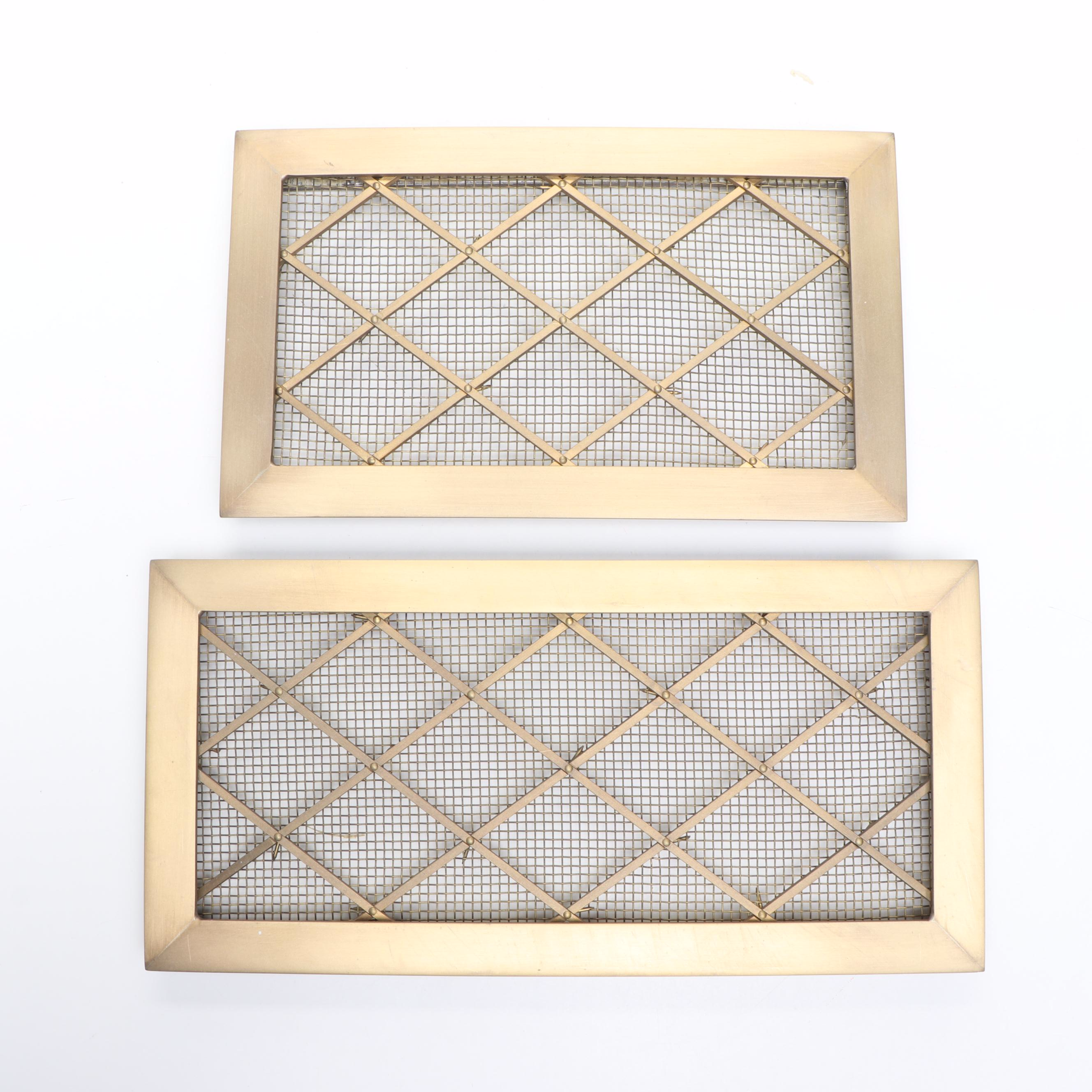 Brushed Brass Finish Vent Covers in Assorted Sizes