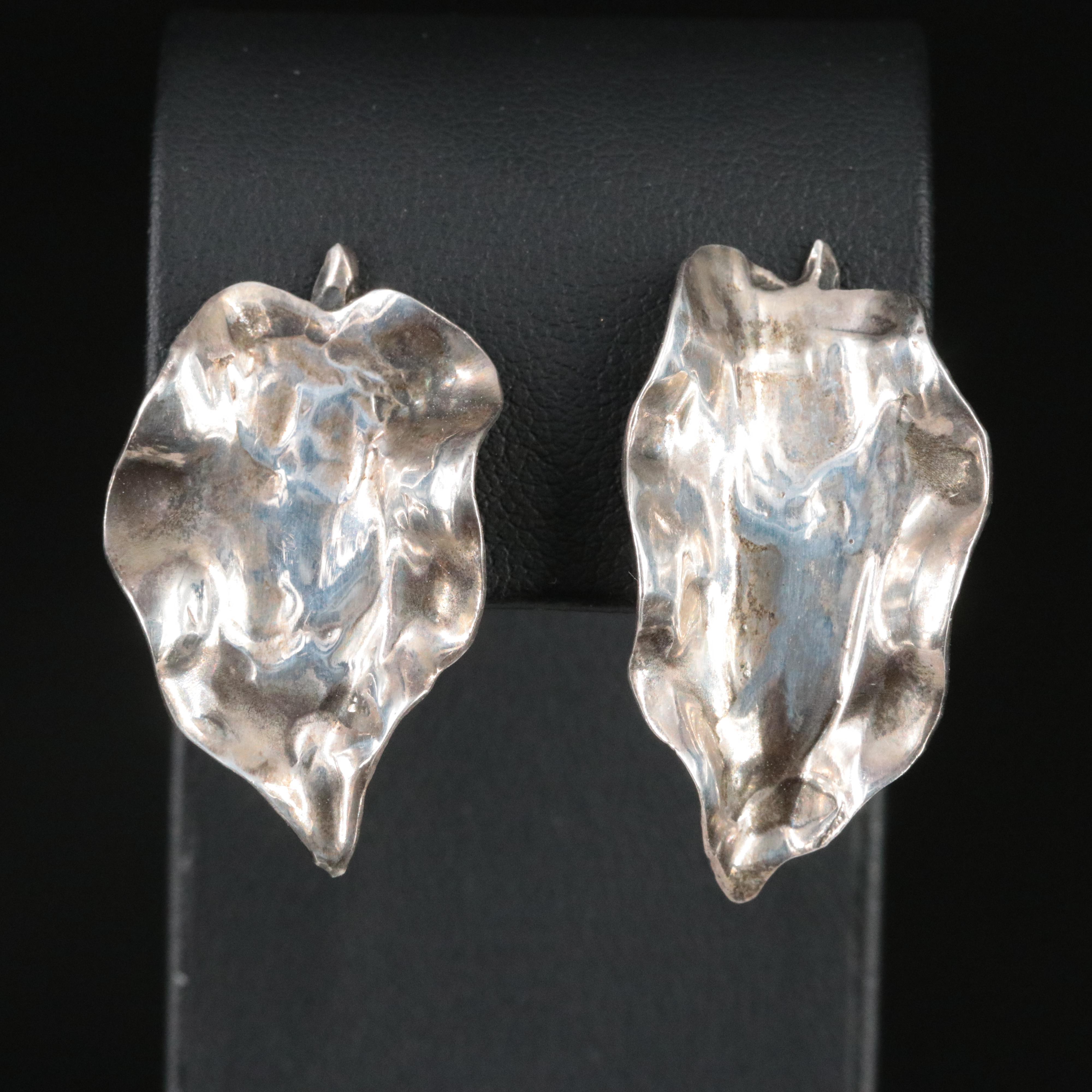 Sterling Leaf Earrings