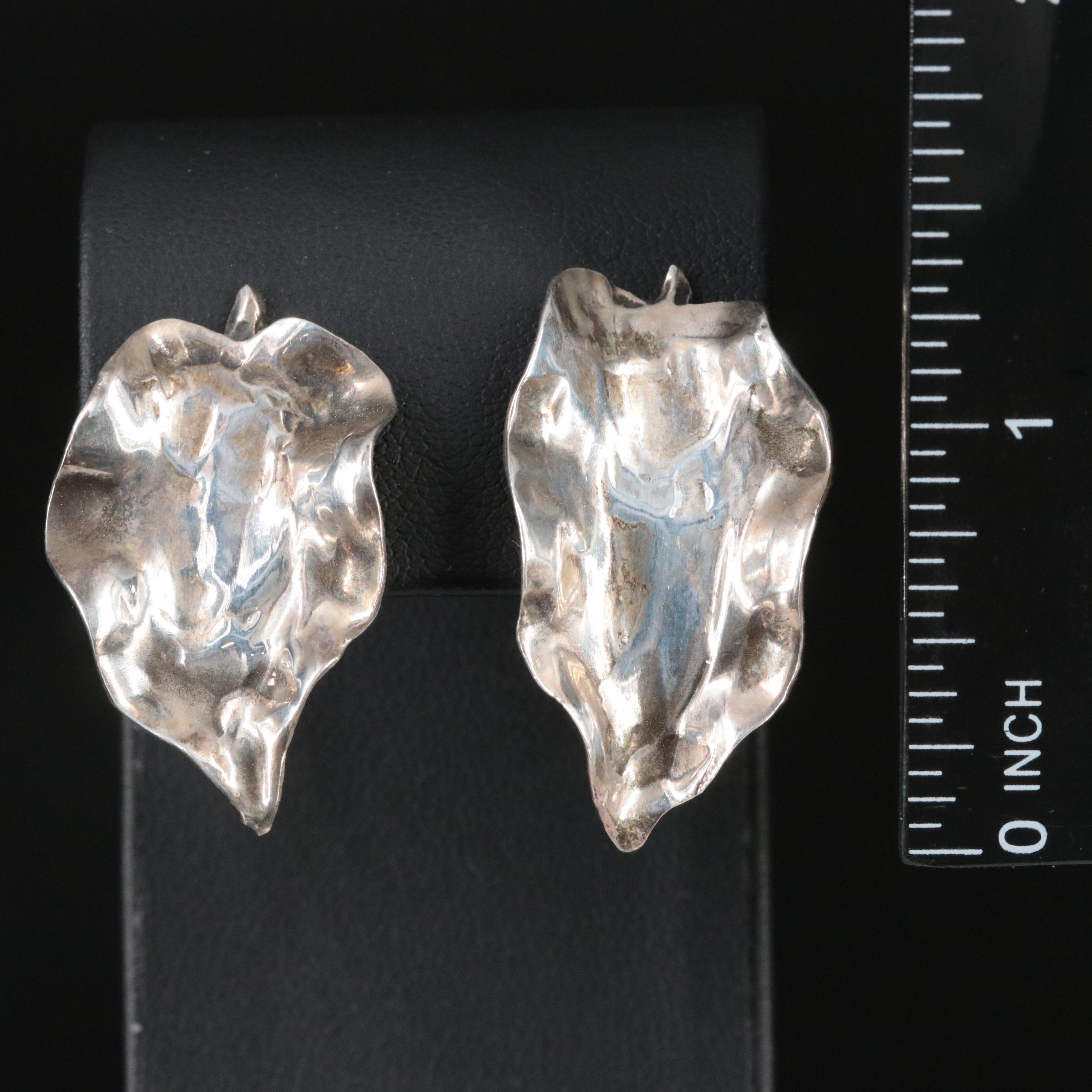 Sterling Leaf Earrings