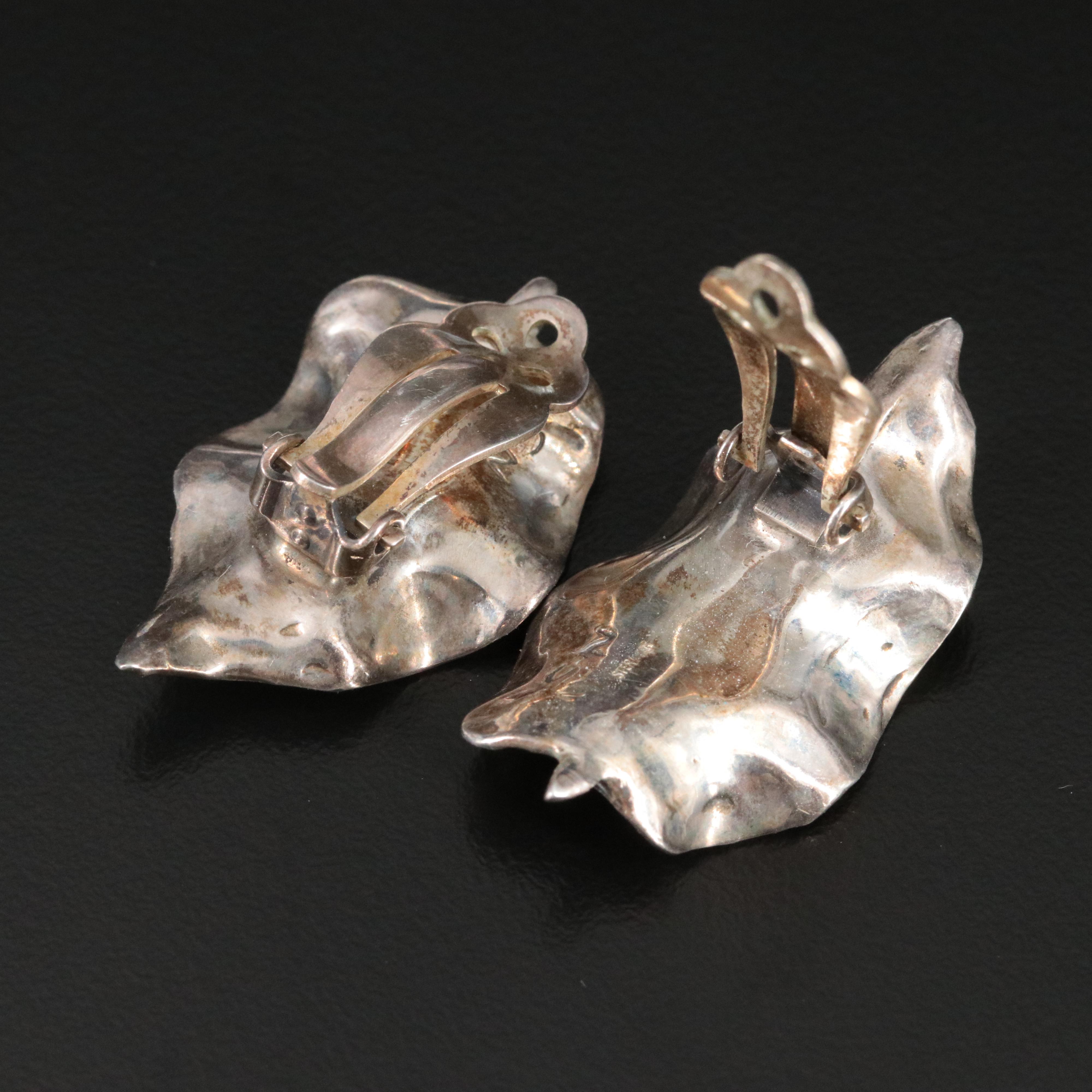 Sterling Leaf Earrings