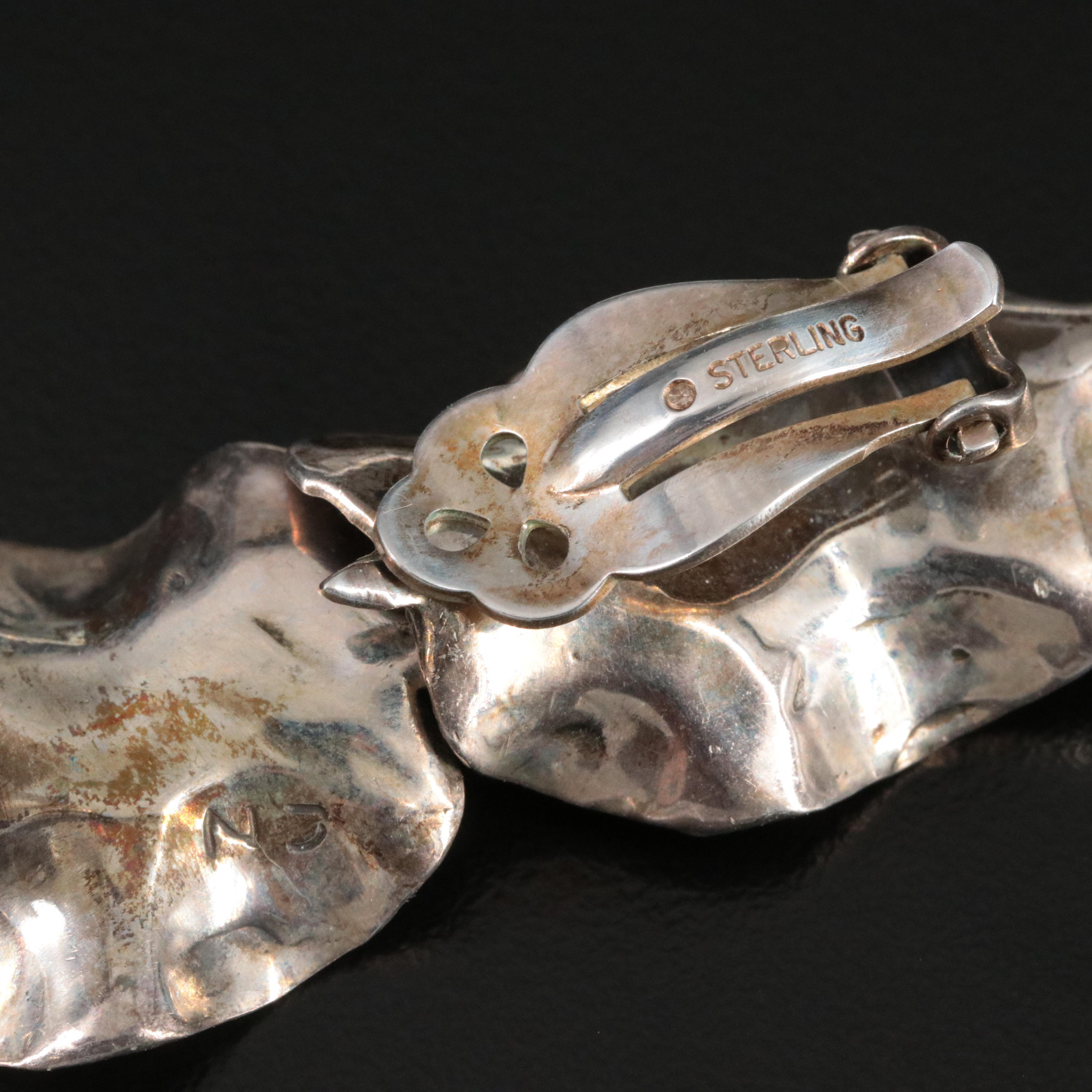 Sterling Leaf Earrings