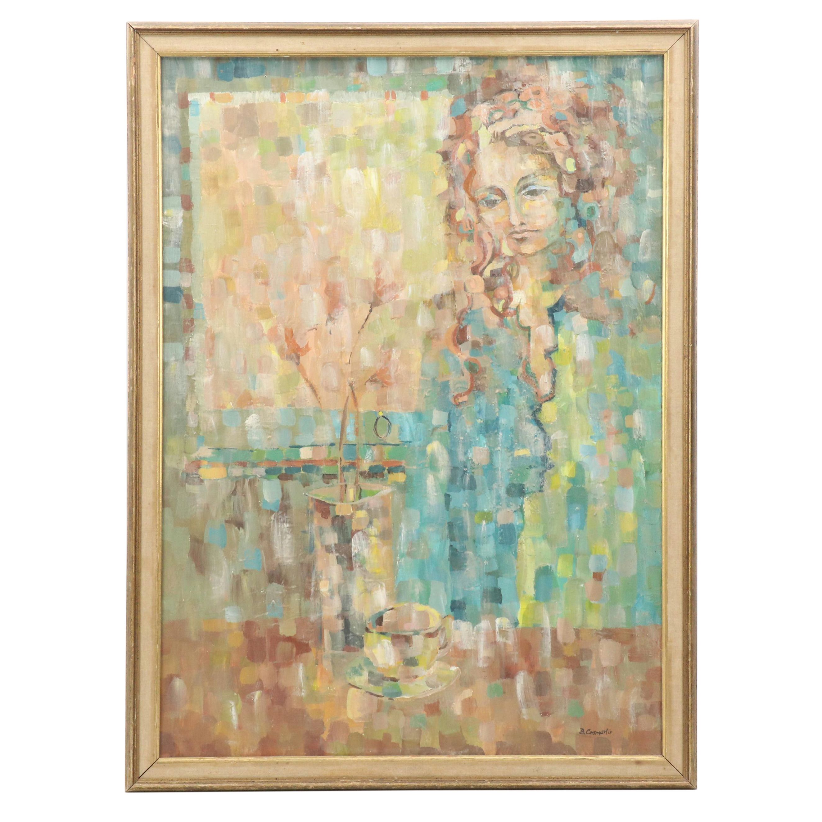 B. Cromartie Figurative Oil Painting, Late 20th Century