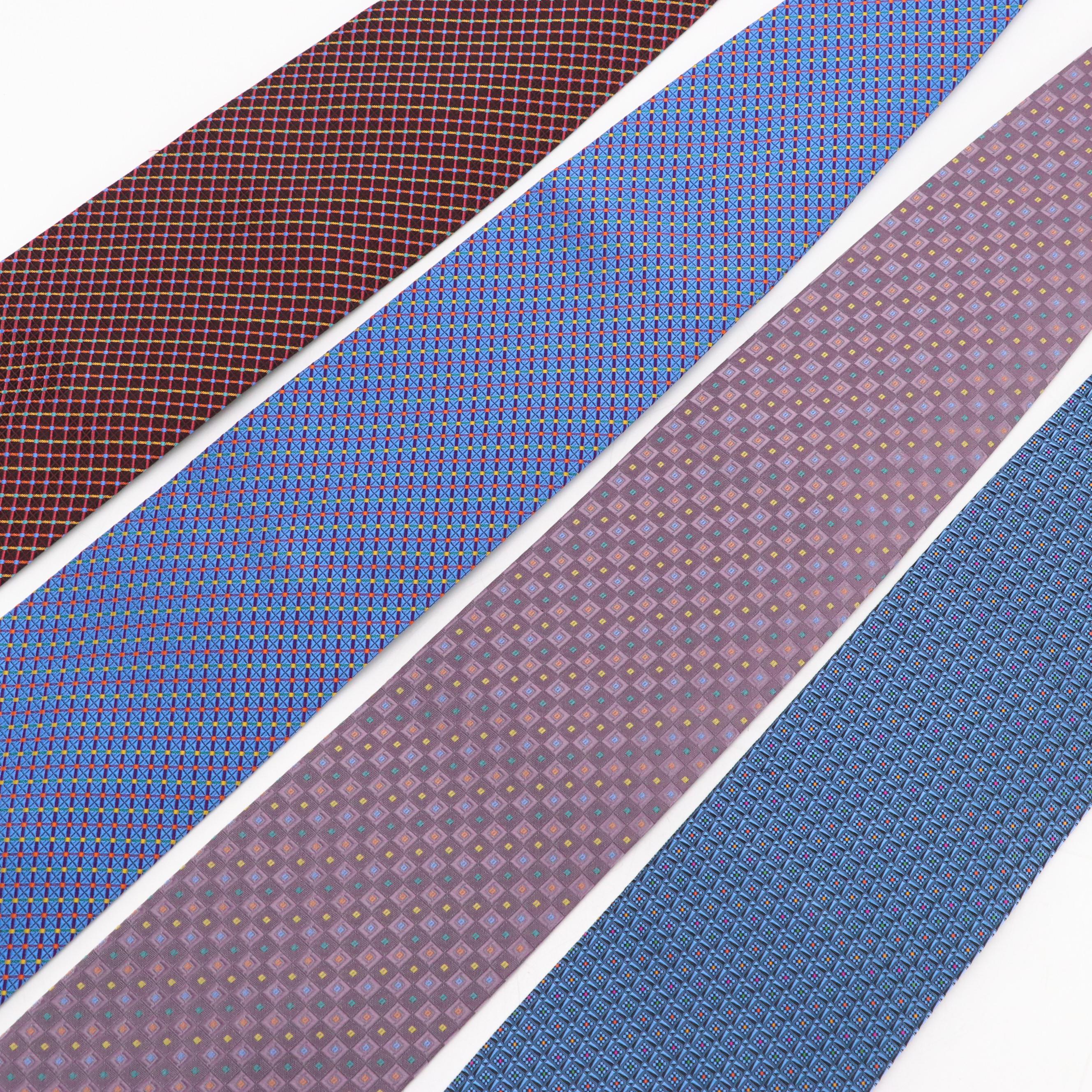 Daniel De Fasson Silk Printed Neckties