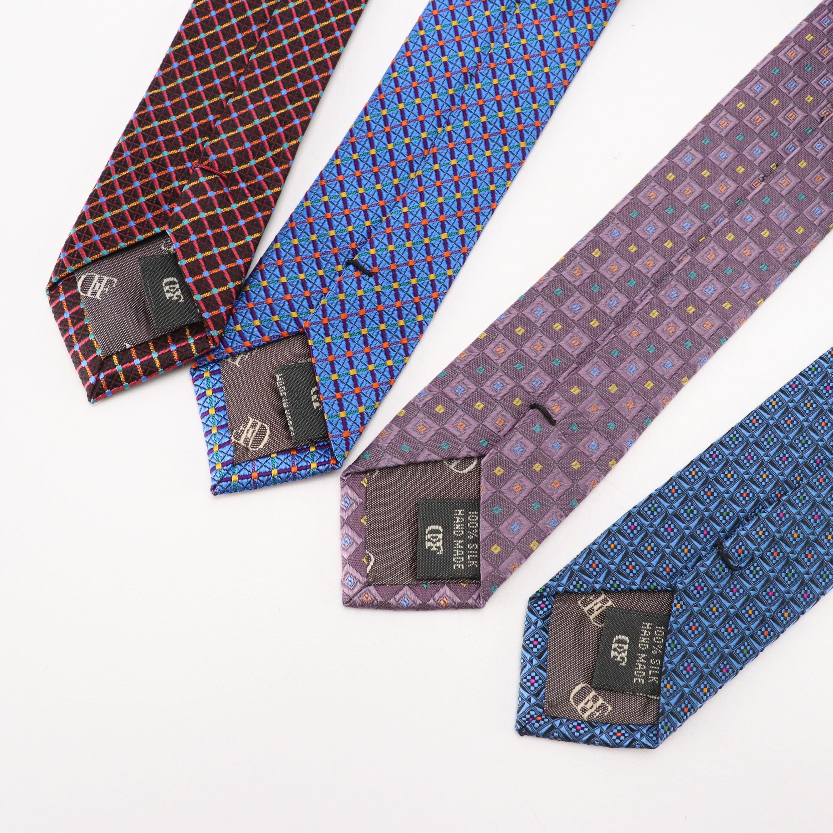 Daniel De Fasson Silk Printed Neckties