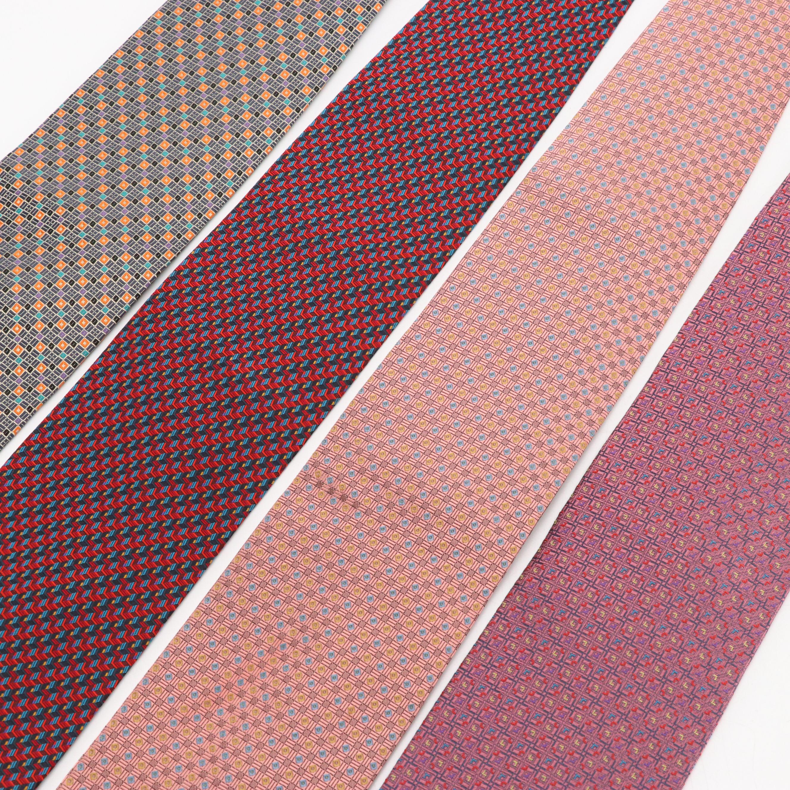 Daniel De Fasson Silk Printed Neckties